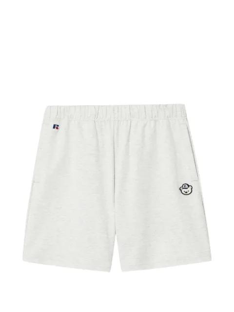 x Russel bear-motif track shorts by :CHOCOOLATE