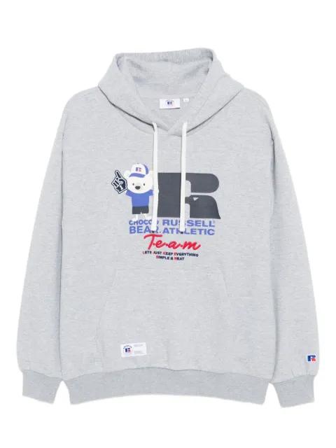 x Russell Athletic graphic-print hoodie by :CHOCOOLATE