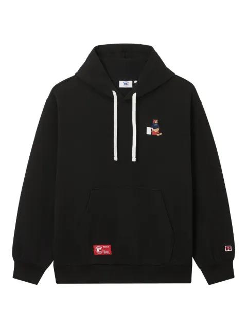 x Russell Athletic logo-embroidered hoodie by :CHOCOOLATE