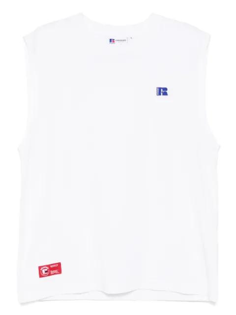 x Russell Athletic logo-patch vest by :CHOCOOLATE