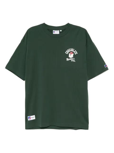 x Russell Athletic logo-print T-shirt by :CHOCOOLATE