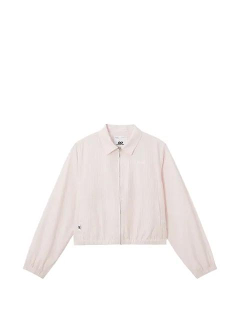 zip-up striped jacket by :CHOCOOLATE