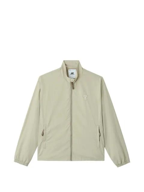 zipped logo-embroidered jacket by :CHOCOOLATE