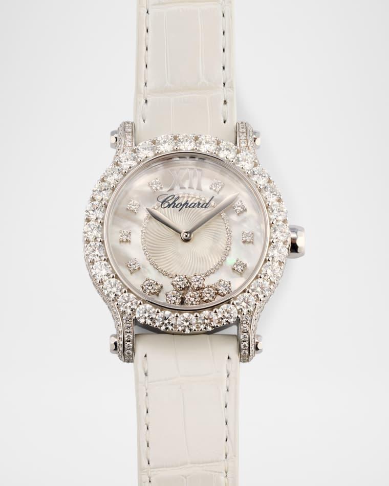 36mm Happy Sport Joaillerie Watch with Diamonds and MOP Dial by CHOPARD