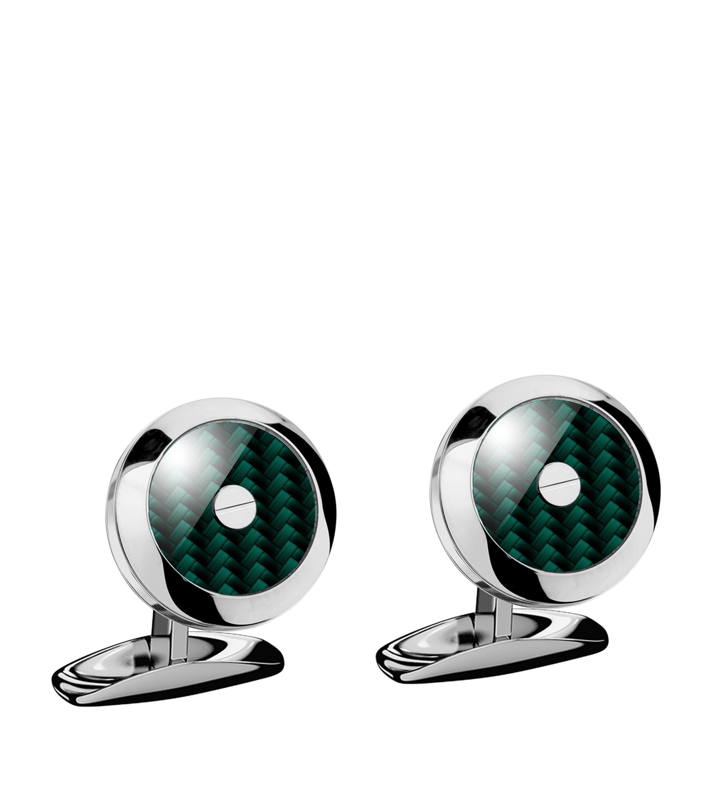 Chopard Stainless Steel And Carbon Fibre Classic Racing Cufflinks by CHOPARD