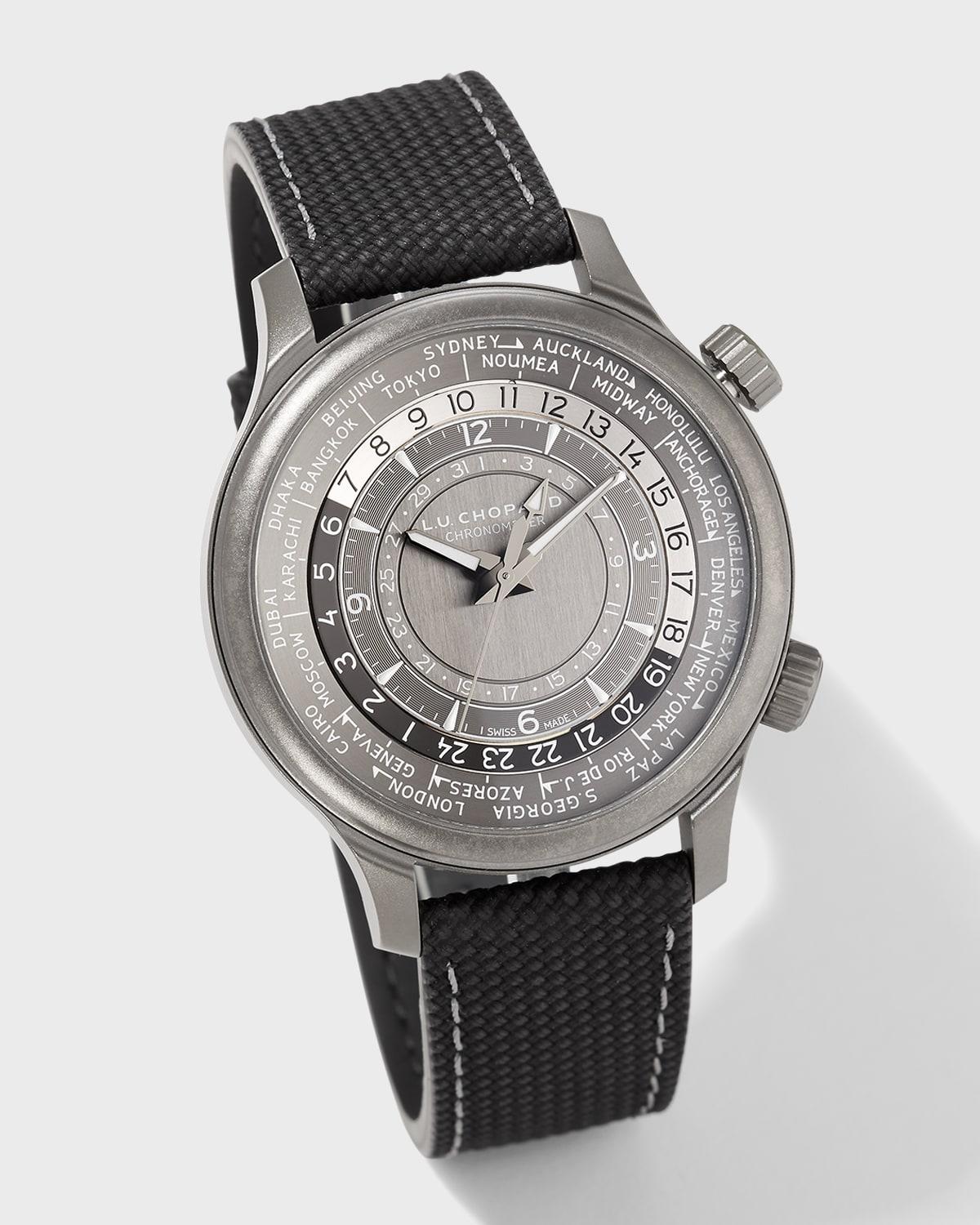 L.U.C. Time Traveler One 42mm Black Watch by CHOPARD