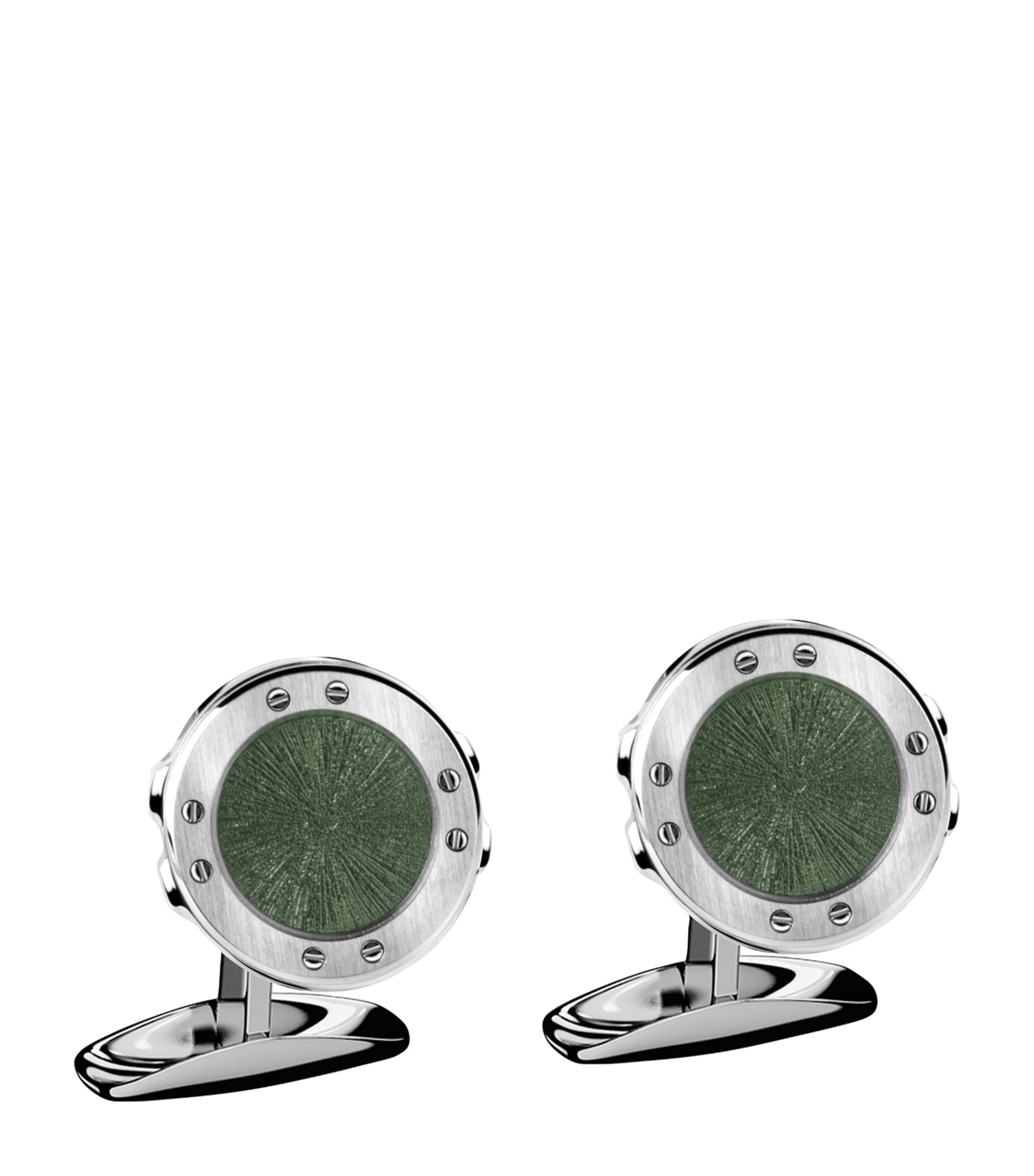 Stainless Steel Alpine Eagle Cufflinks by CHOPARD
