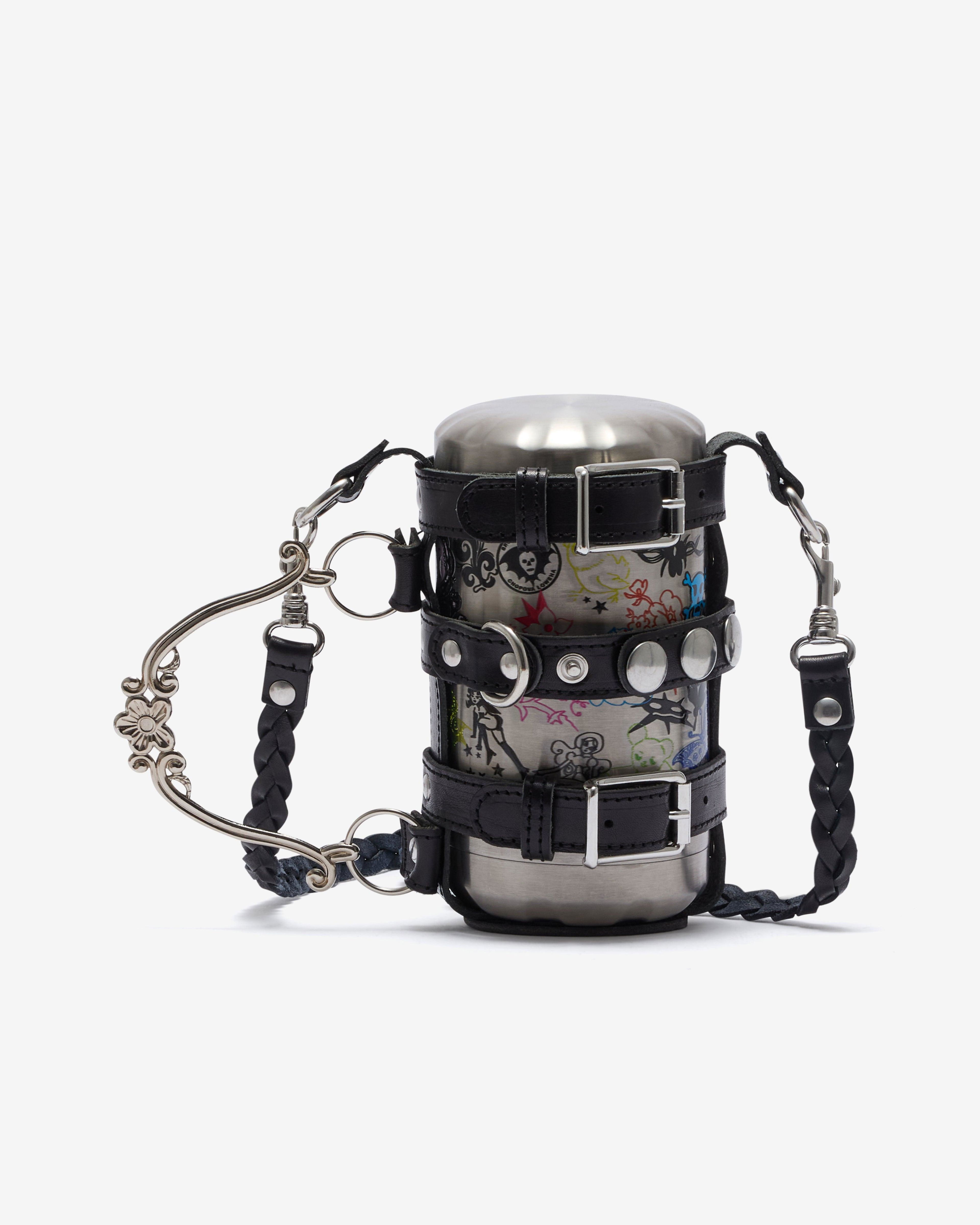 Chopova Lowena - Chilly's Food Pot w Leather Holder - (Black) by CHOPOVA LOWENA