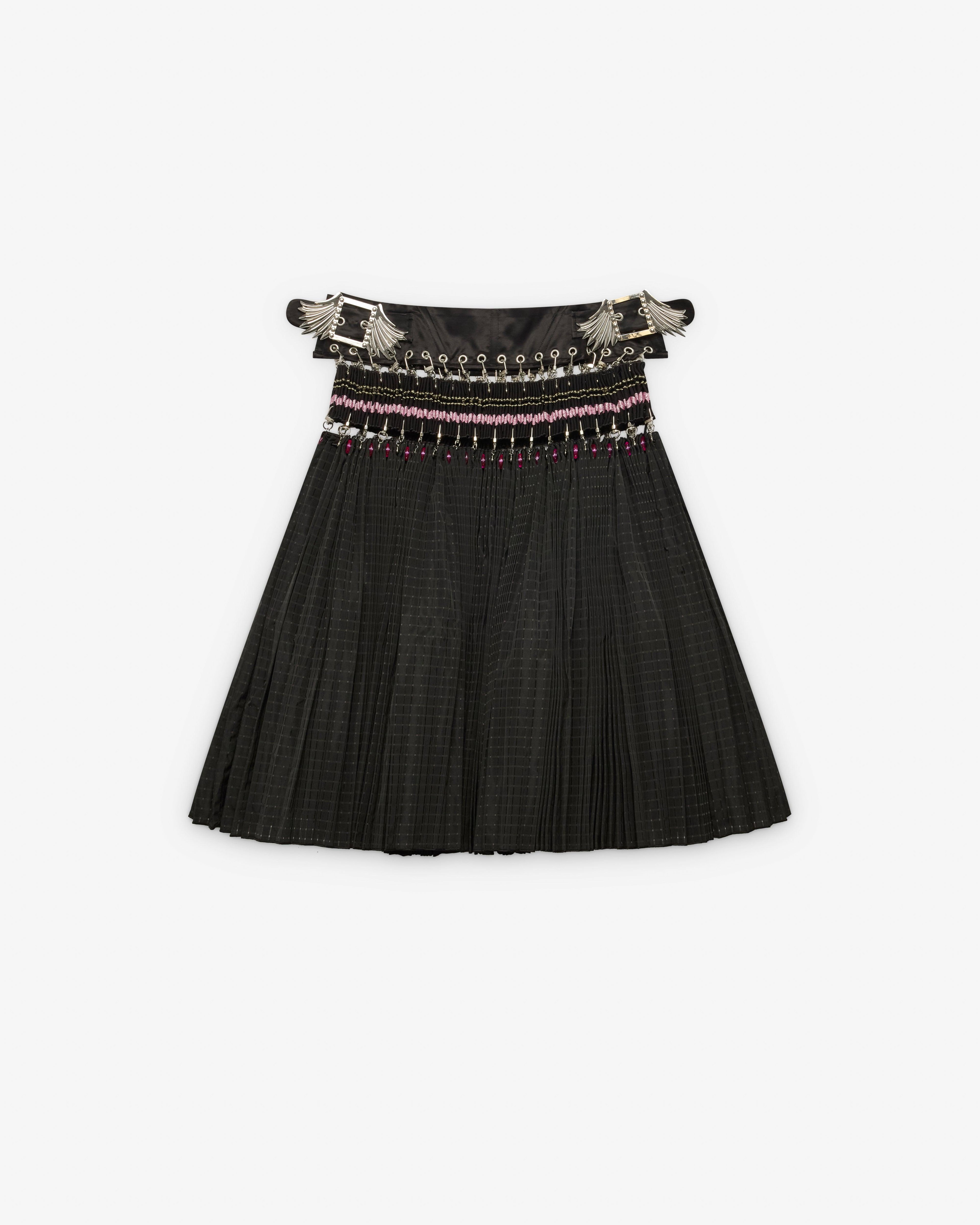 Chopova Lowena - Women's Arabesque Knee Skirt - (Black) by CHOPOVA LOWENA