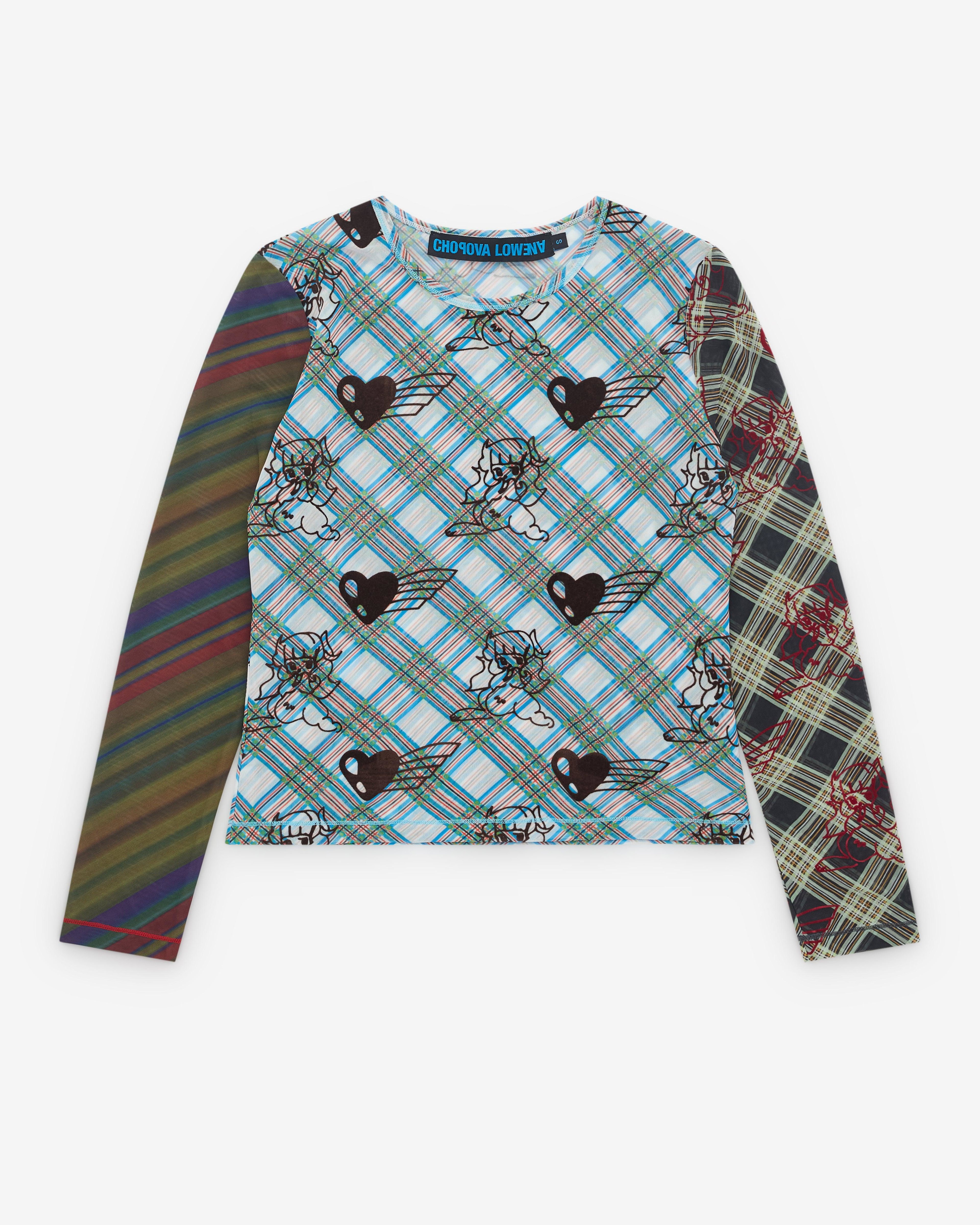 Chopova Lowena - Women’s Bun Gal Flocked Mesh Top - (Multi) by CHOPOVA LOWENA