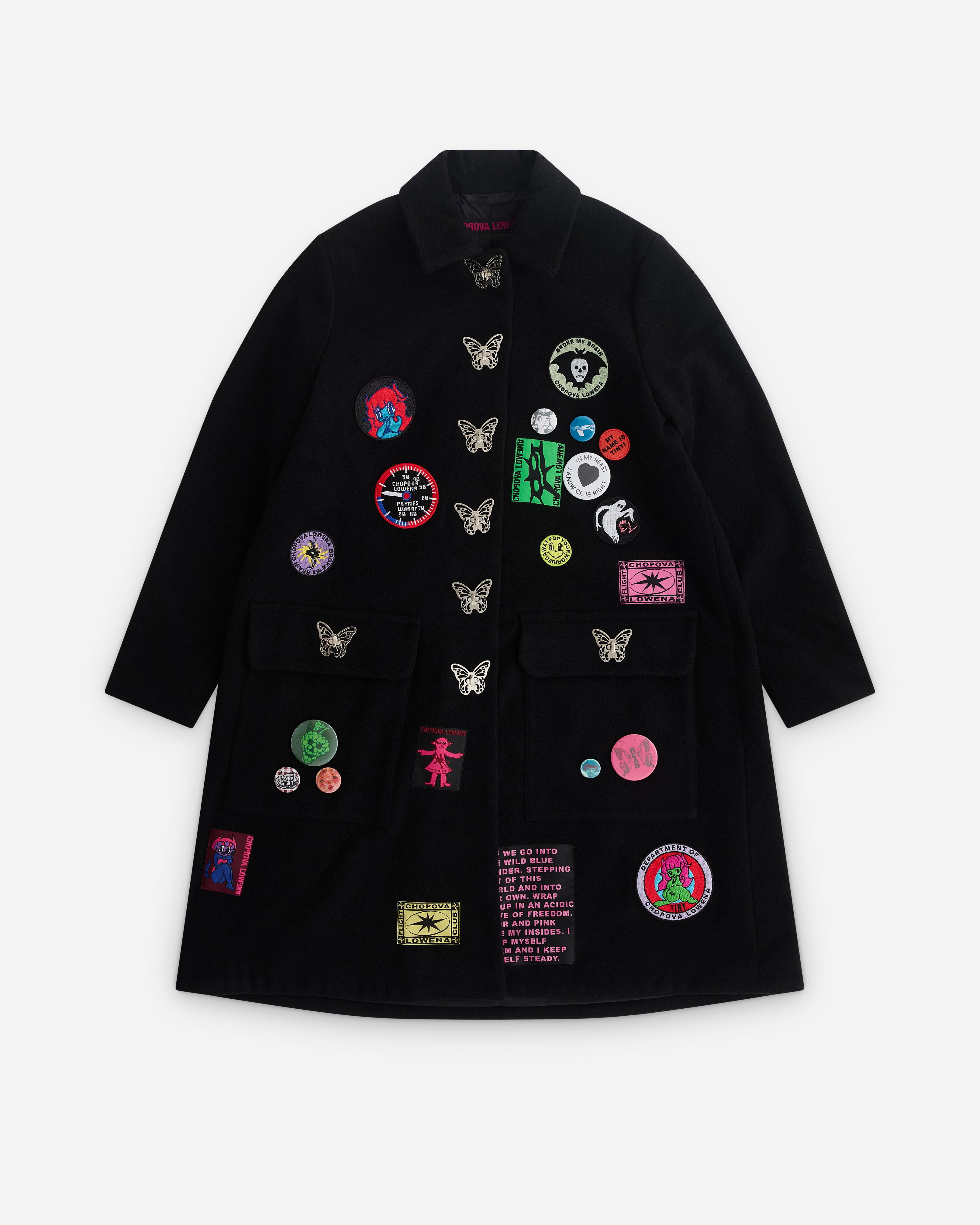 Chopova Lowena - Women’s Butterfly Coat - (Black) by CHOPOVA LOWENA