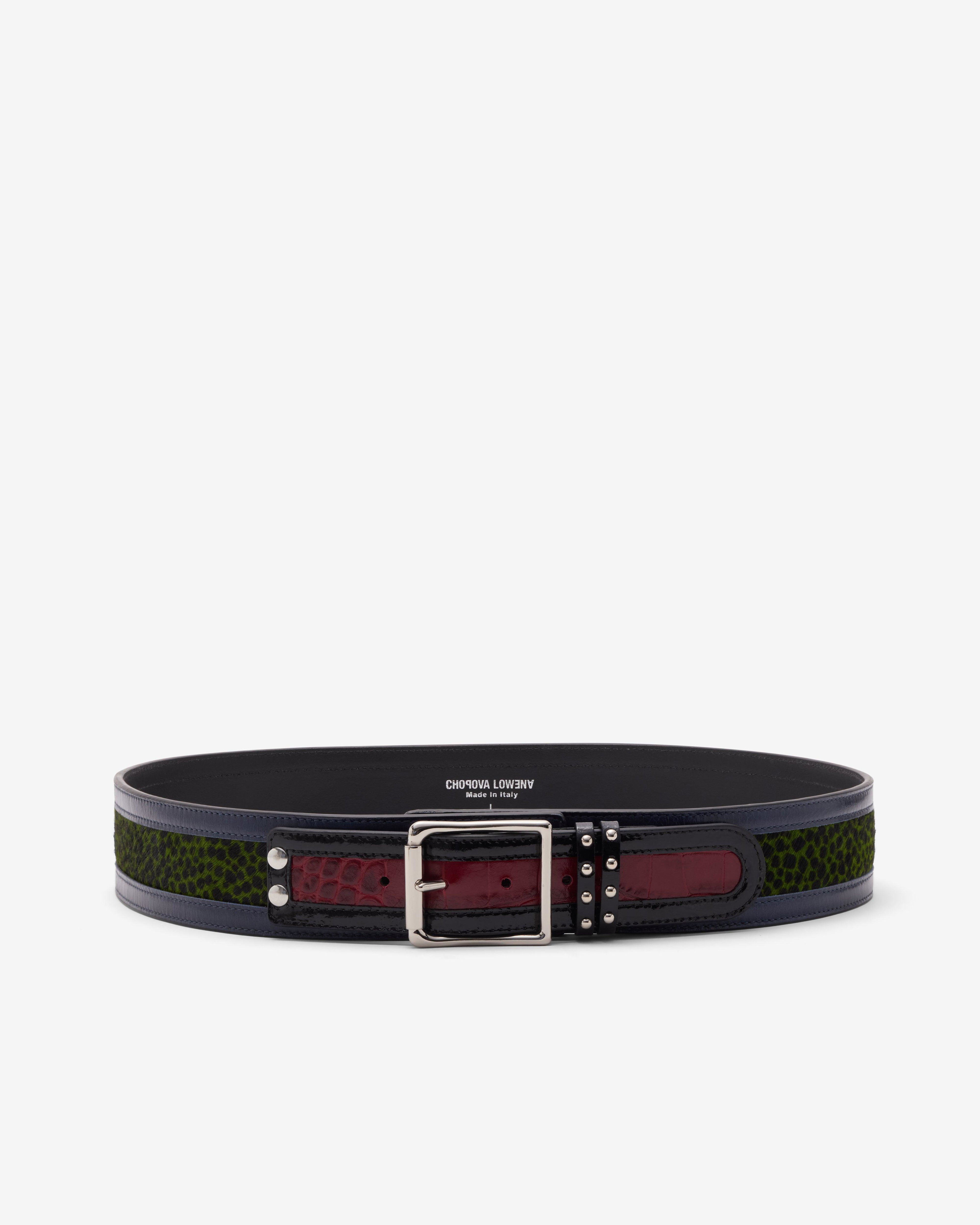 Chopova Lowena - Women's Cheetah Trouser Belt - (Multi) by CHOPOVA LOWENA