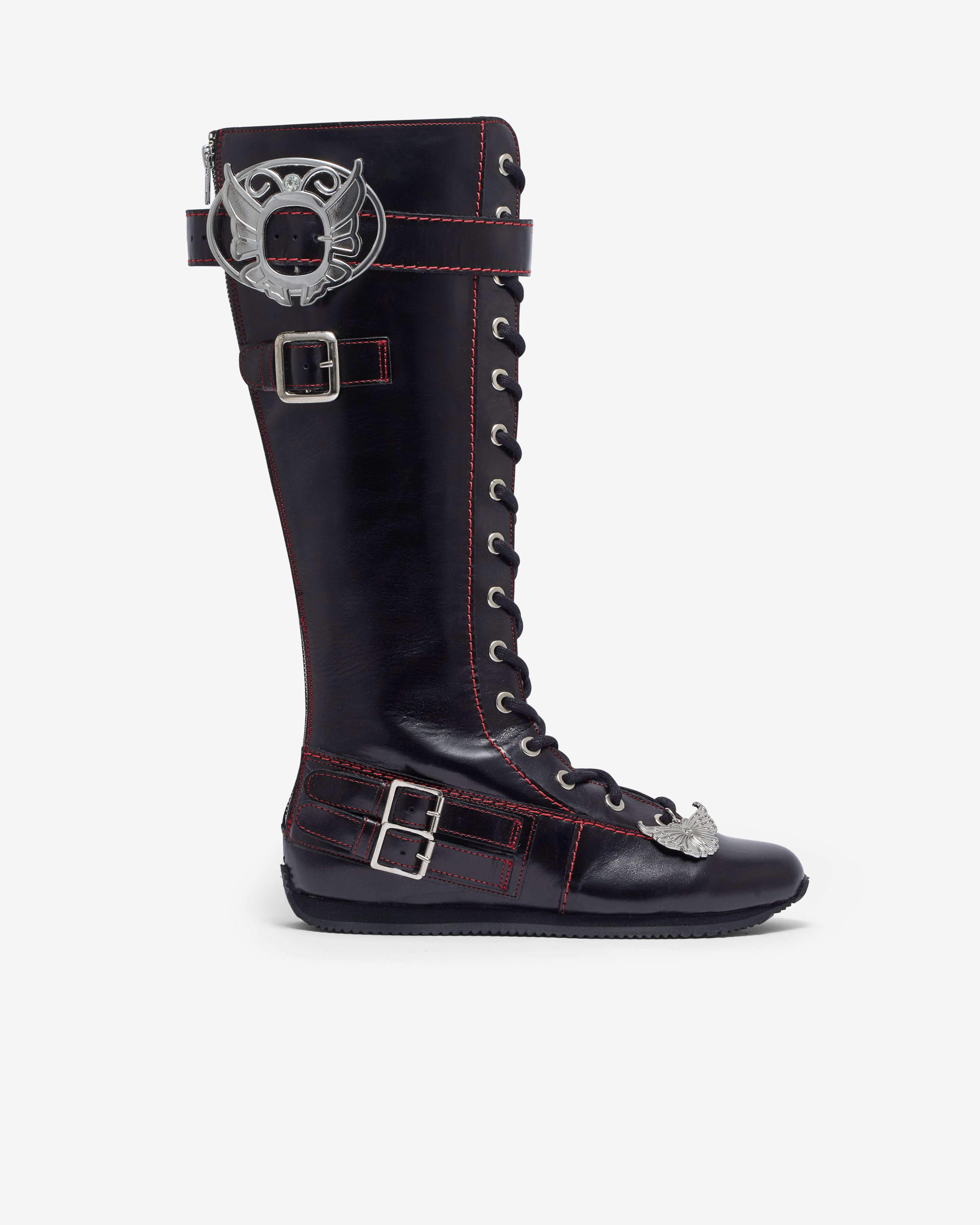 Chopova Lowena - Women's Chunky Lace Up Stephanie Boots - (Black) by CHOPOVA LOWENA
