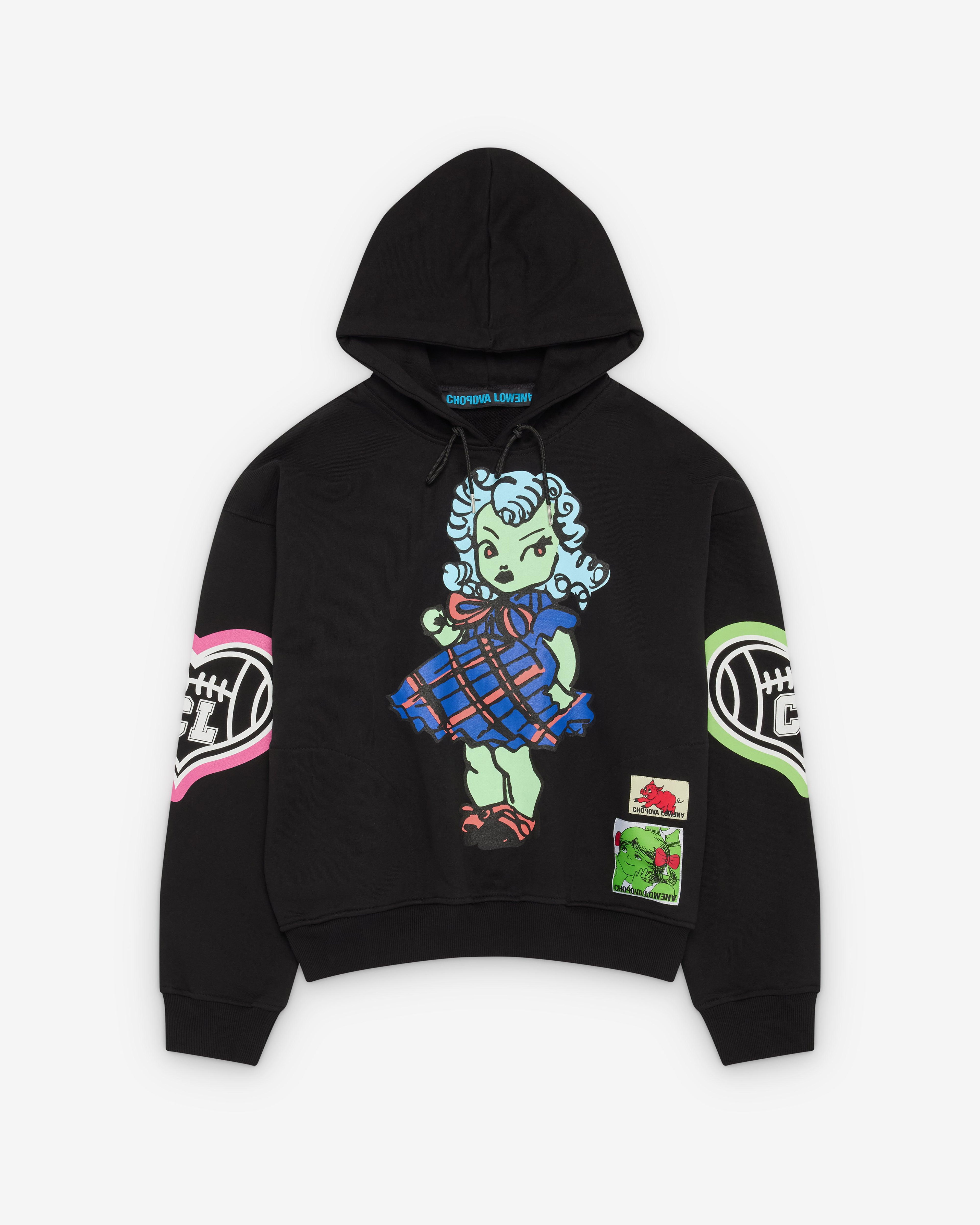 Chopova Lowena - Women's Cry Baby Hoodie - (Black/Multi) by CHOPOVA LOWENA
