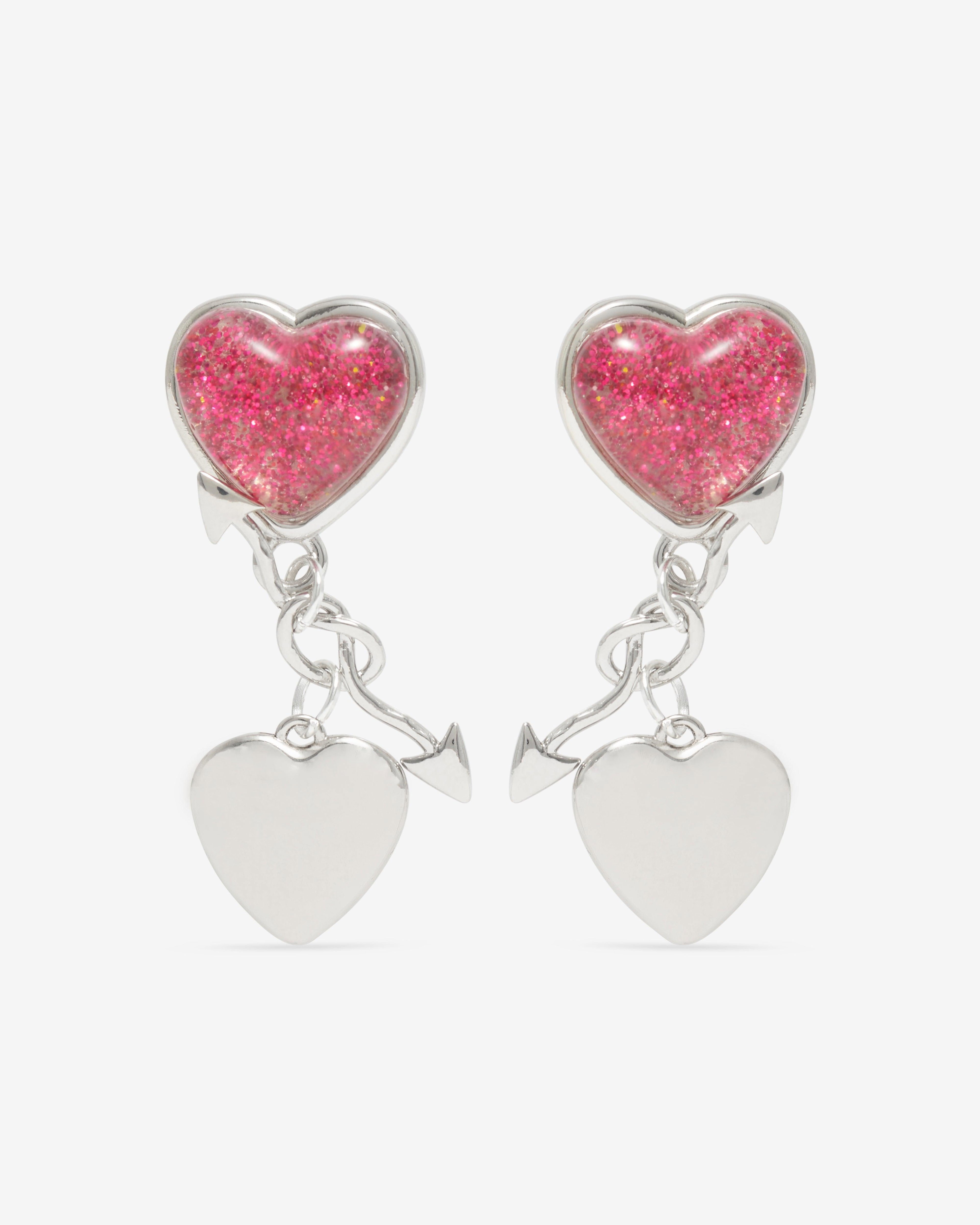 Chopova Lowena - Women’s Entwined Heart Drop Earrings - (Multi) by CHOPOVA LOWENA
