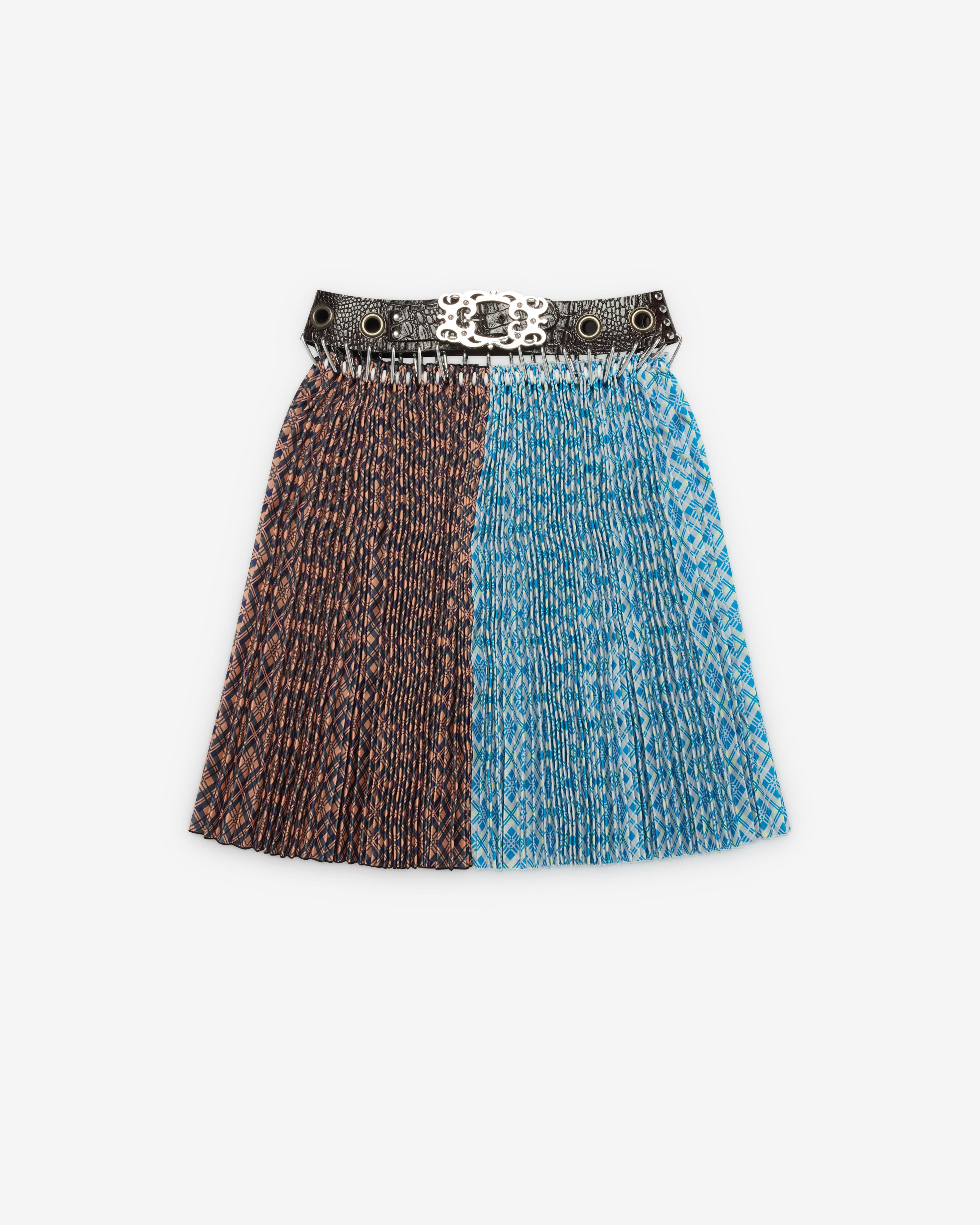 Chopova Lowena - Women's Knee Length Taffeta Carabiner Skirt - (Multi) by CHOPOVA LOWENA