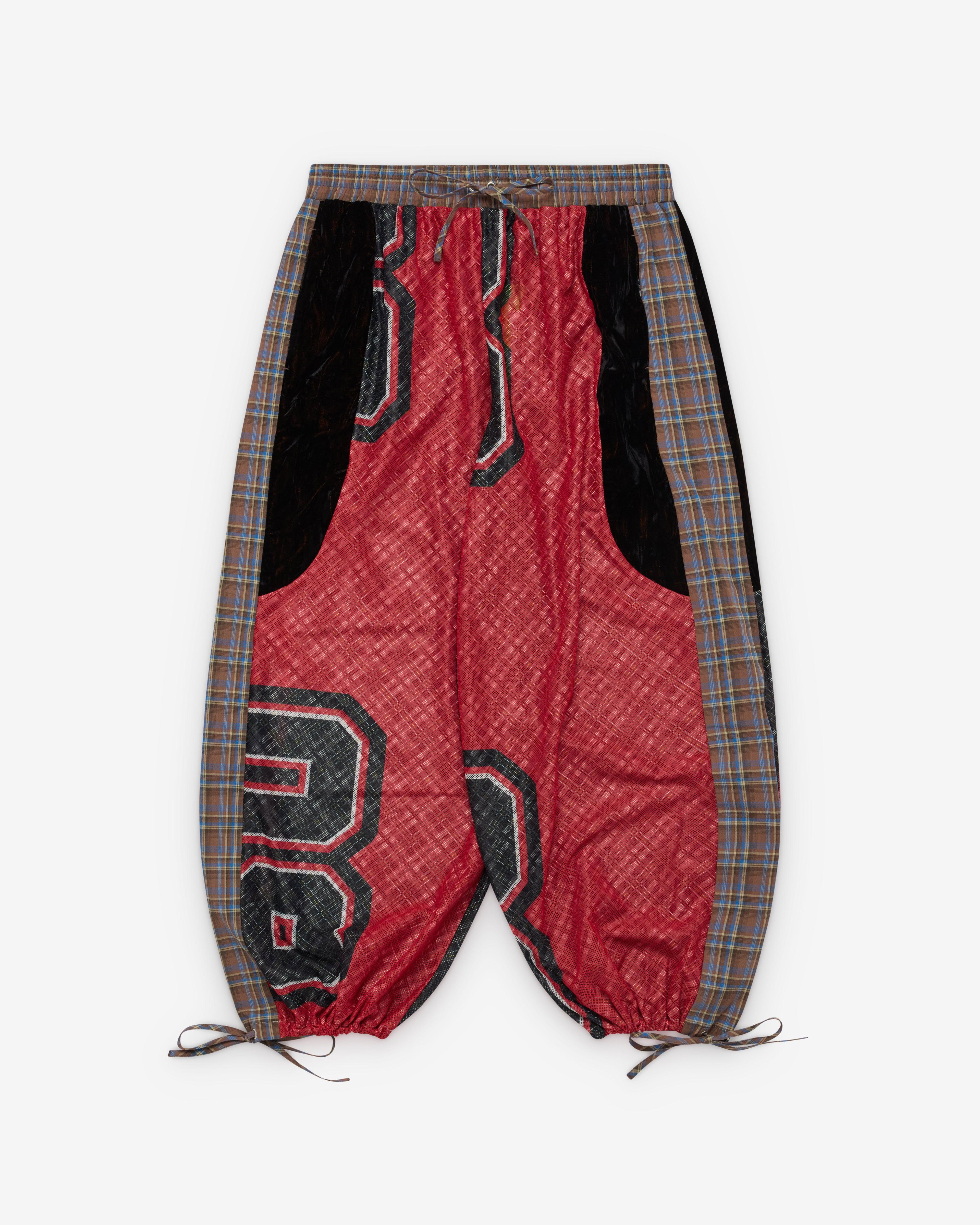 Chopova Lowena - Women's Long Basketball Track Pants - (Red/Multi) by CHOPOVA LOWENA