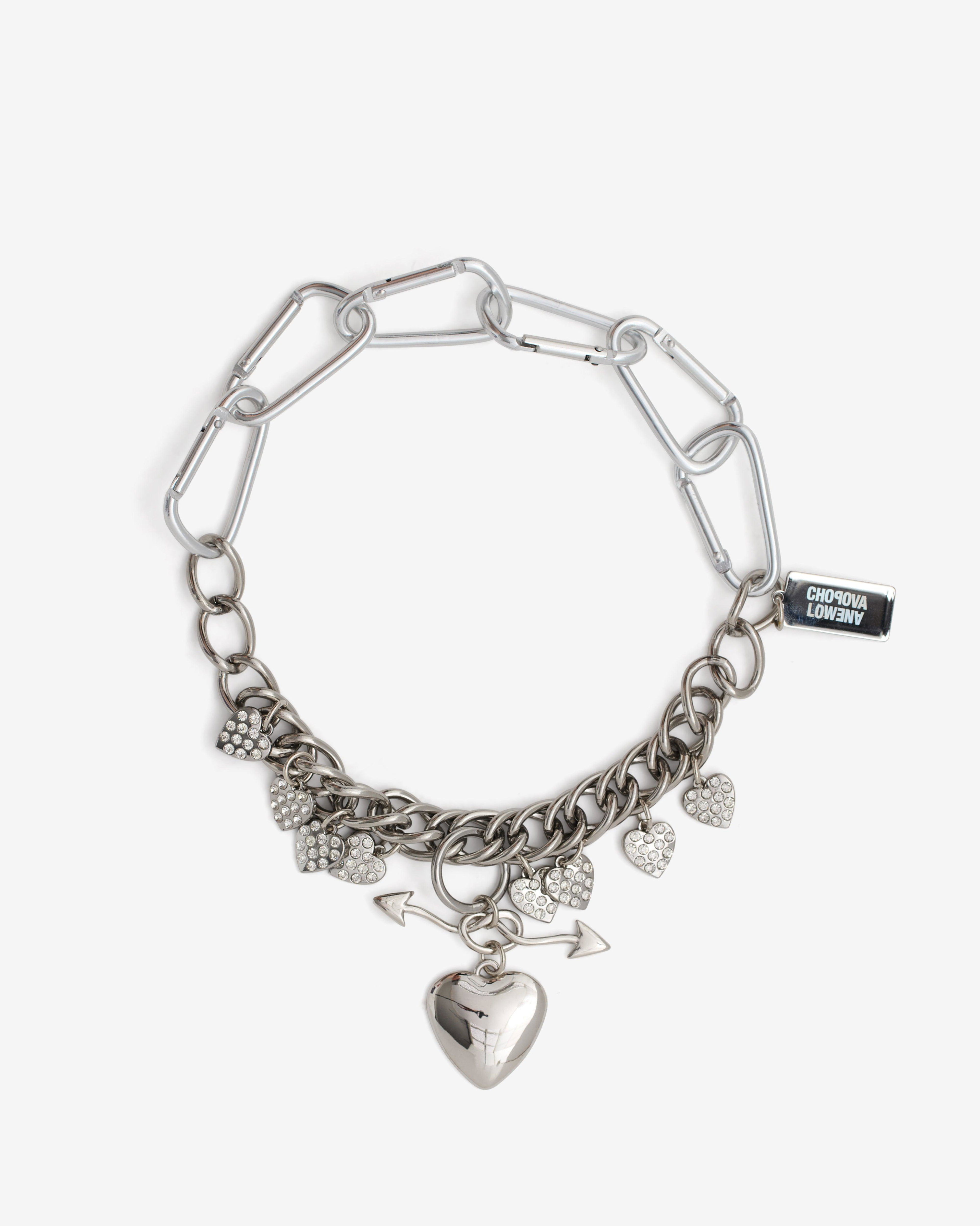 Chopova Lowena - Women’s Lots Of Love Carabiner Necklace - (Silver) by CHOPOVA LOWENA
