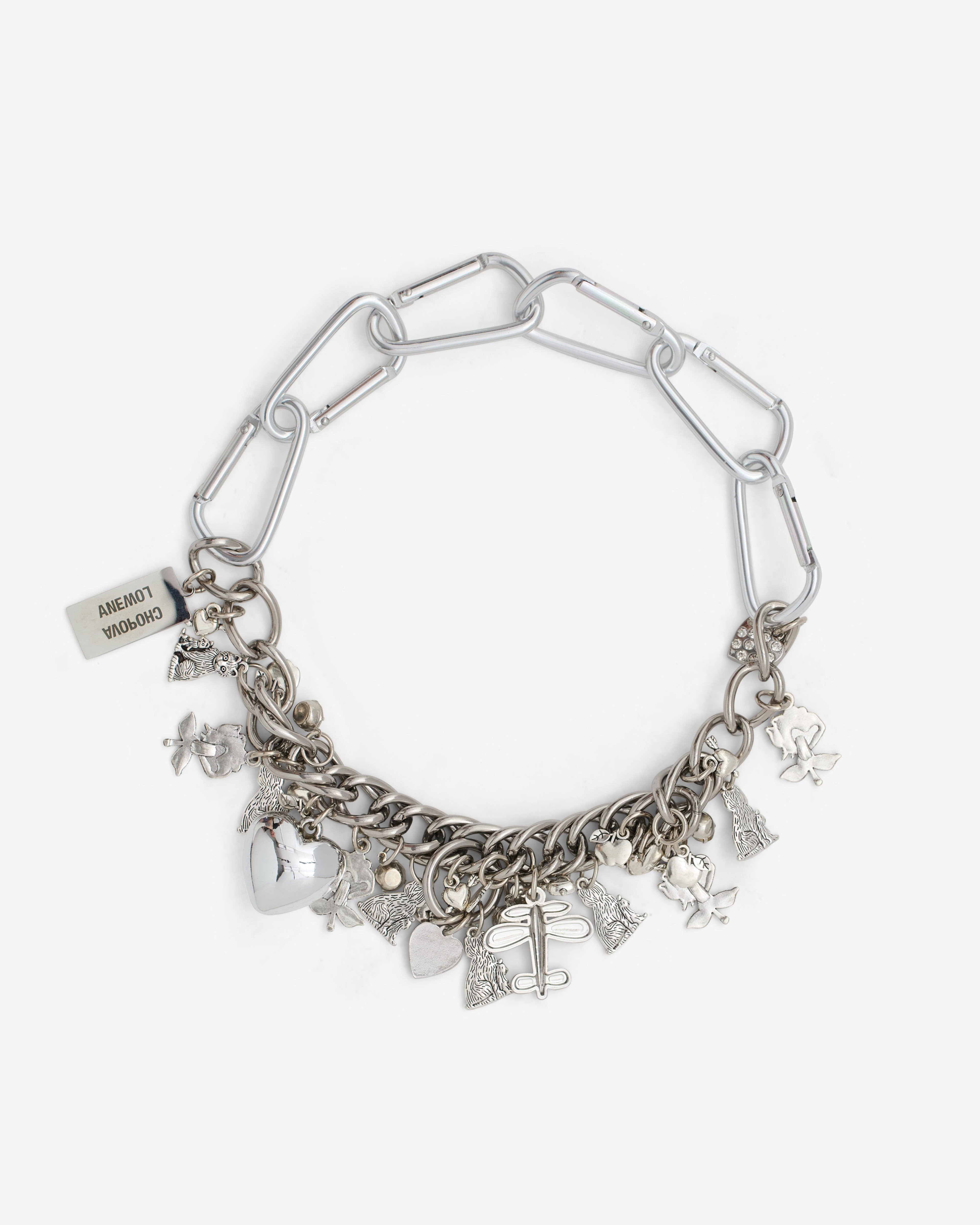 Chopova Lowena - Women’s Metal Crew Carabiner Necklace - (Silver) by CHOPOVA LOWENA