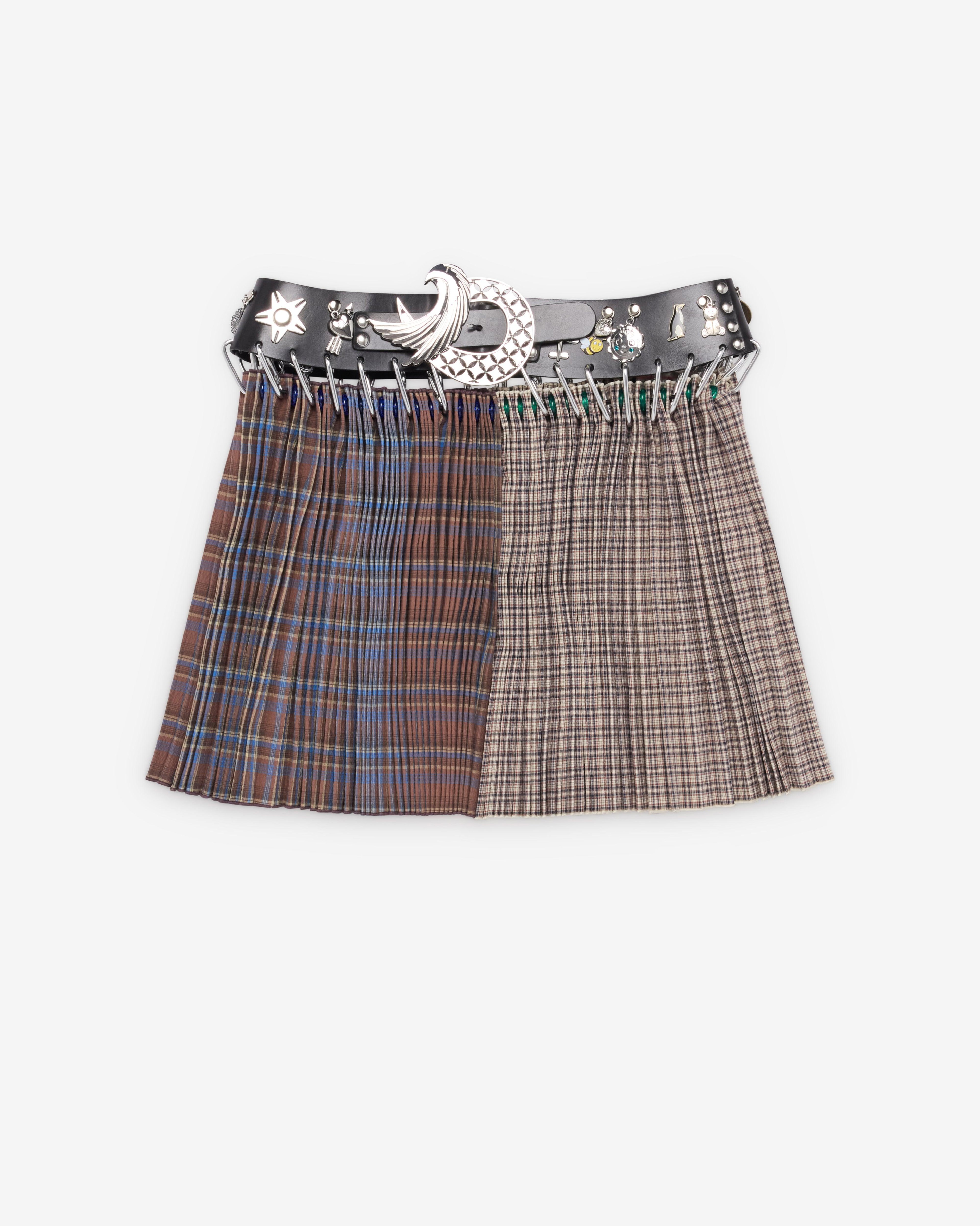 Chopova Lowena - Women's Mini Carabiner Skirt - (Tartan/Multi) by CHOPOVA LOWENA