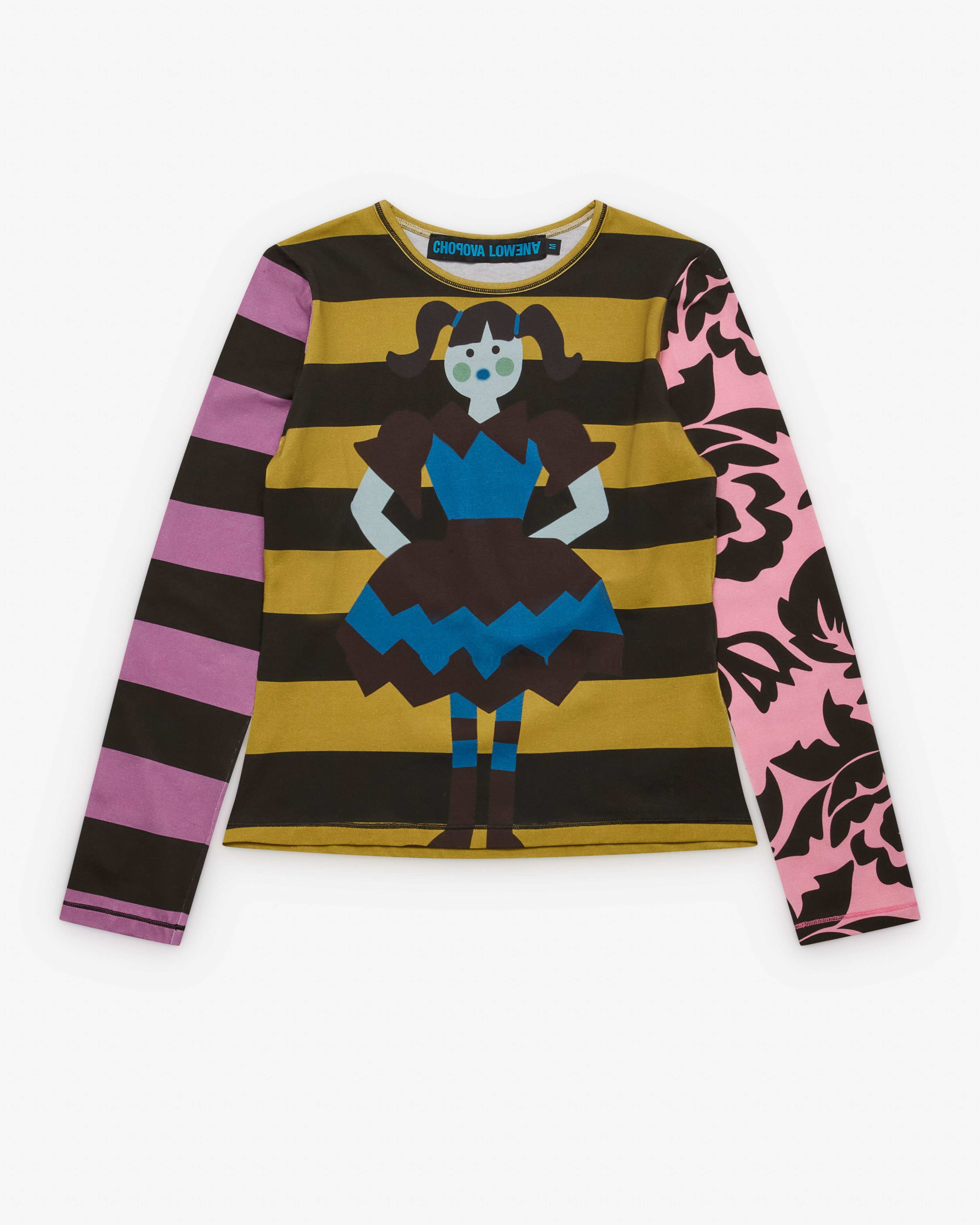 Chopova Lowena - Women's Pippi Fitted Jersey Top - (Multi) by CHOPOVA LOWENA