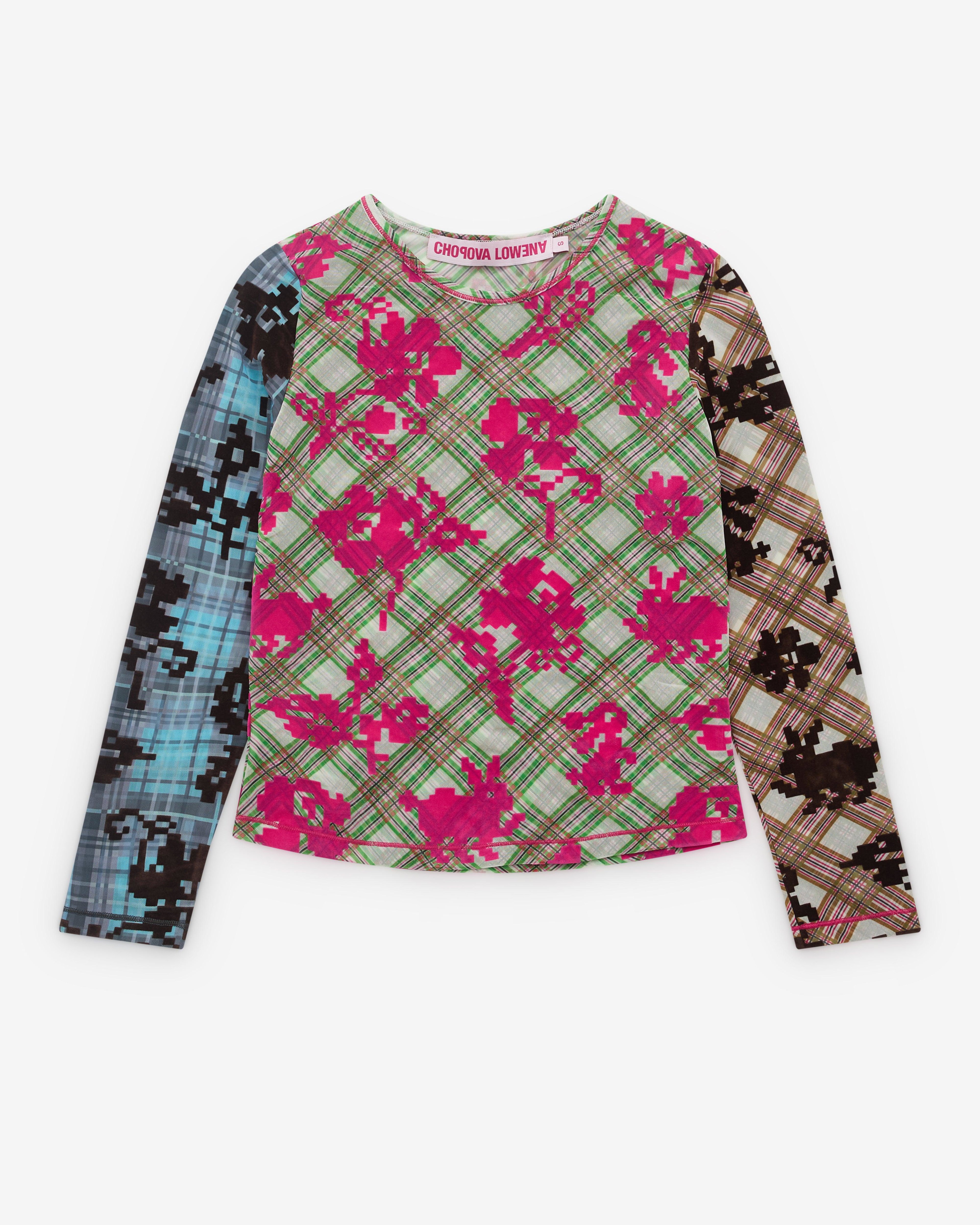 Chopova Lowena - Women’s Pixel Bunny Mesh Top - (Multi) by CHOPOVA LOWENA