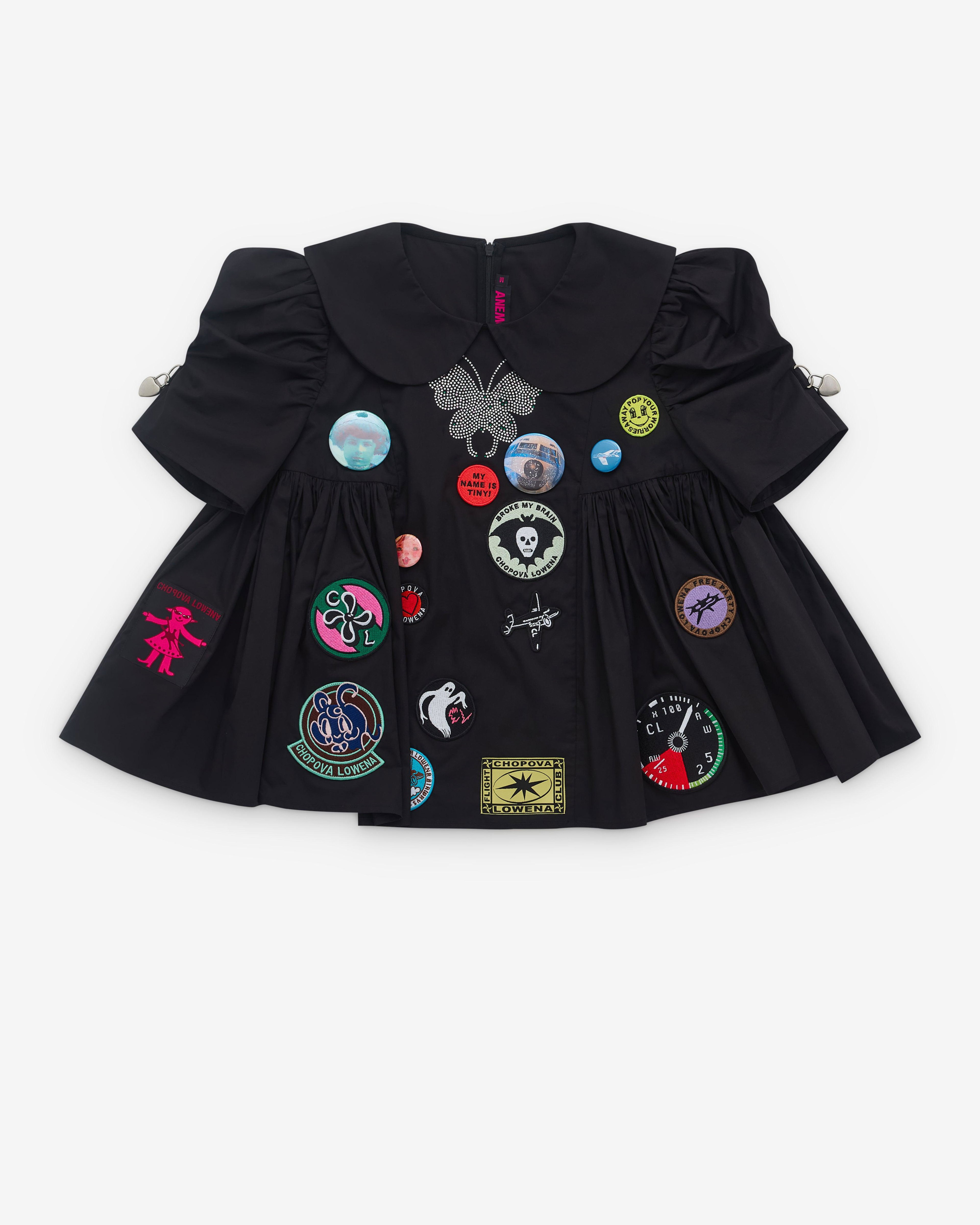 Chopova Lowena - Women’s Short Sleeve Blouse - (Black) by CHOPOVA LOWENA