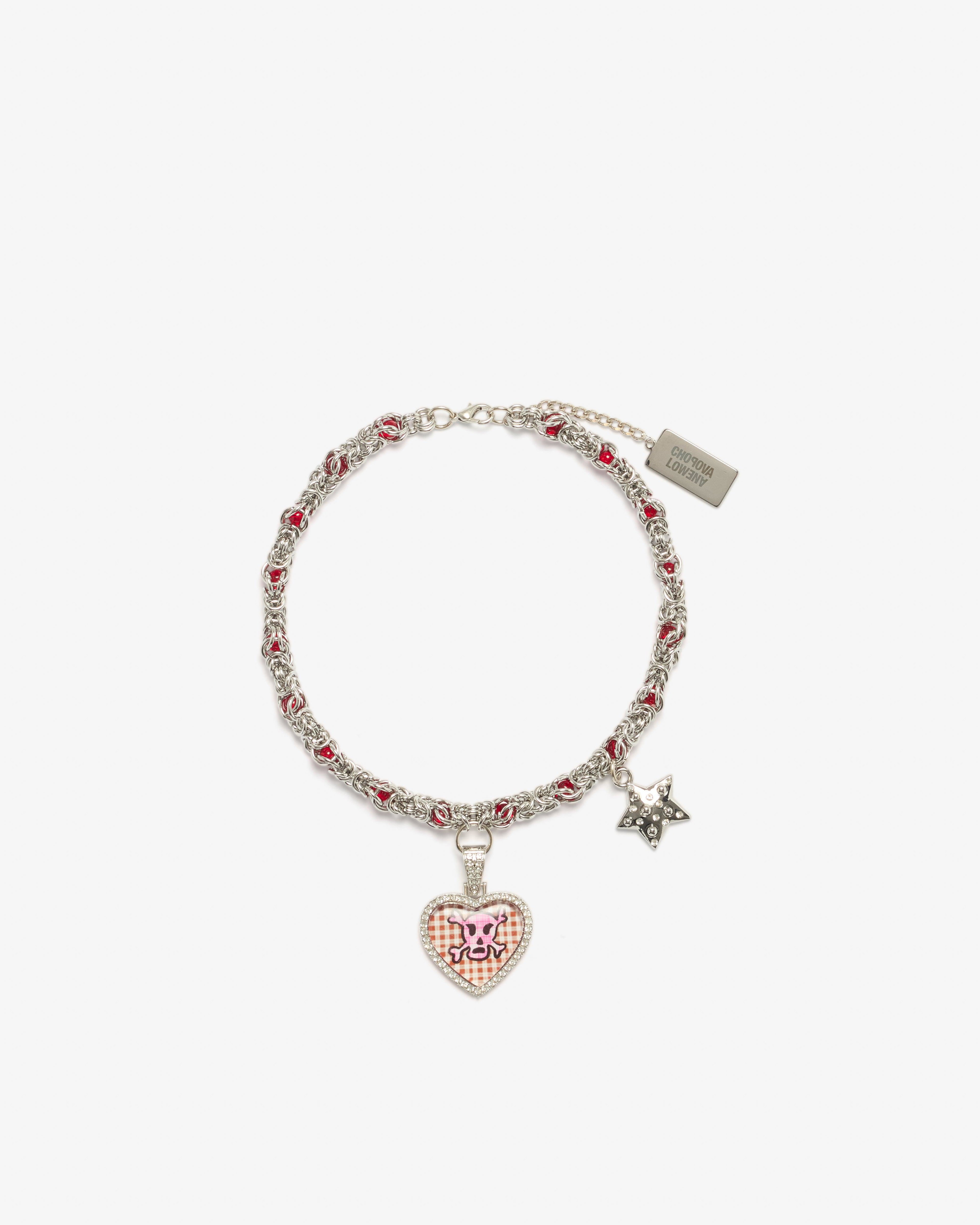 Chopova Lowena - Women's Skull And Cross Bones Necklace - (Multi) by CHOPOVA LOWENA