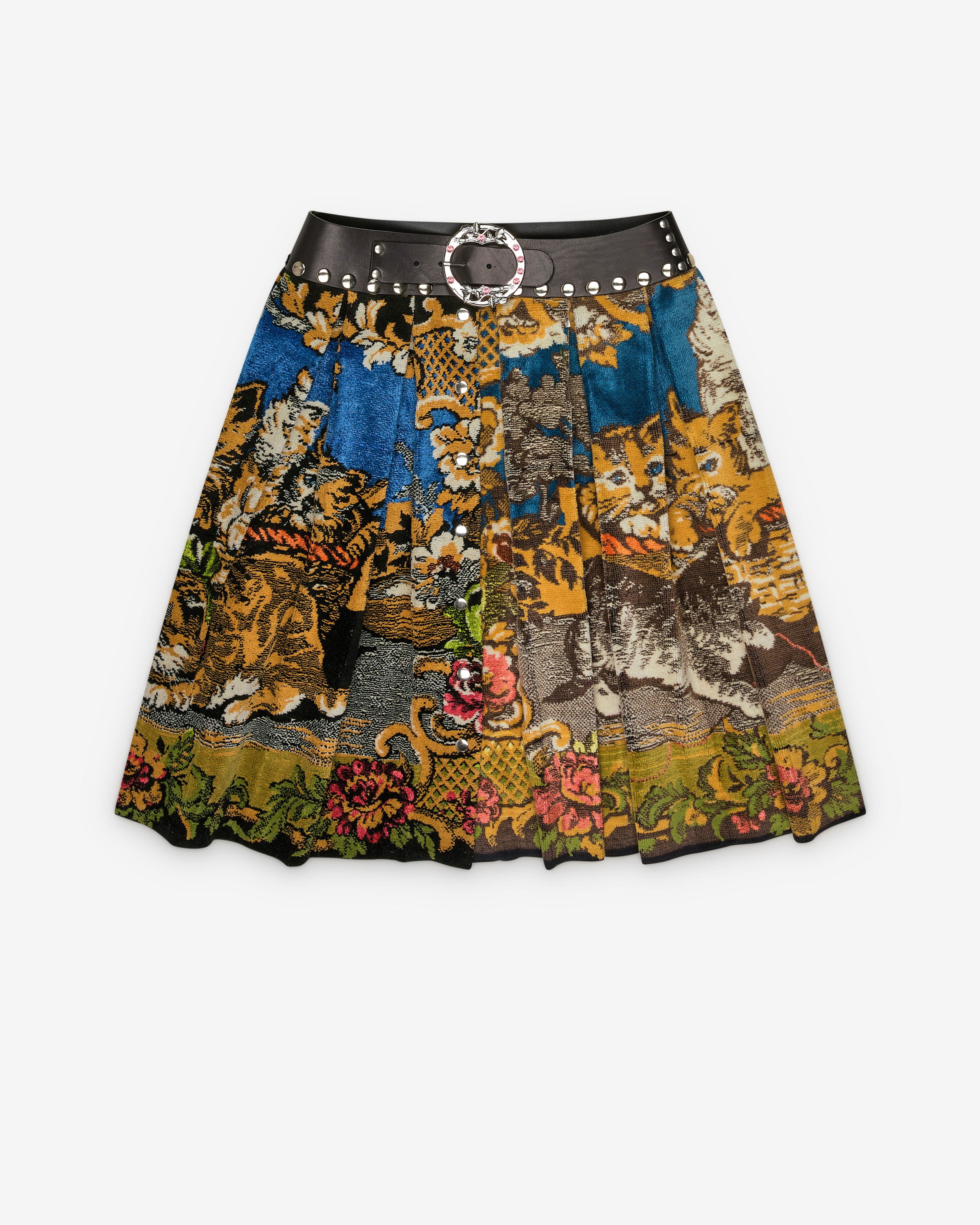 Chopova Lowena - Women's Velvet Cat Midi Carabiner Skirt - (Multi) by CHOPOVA LOWENA