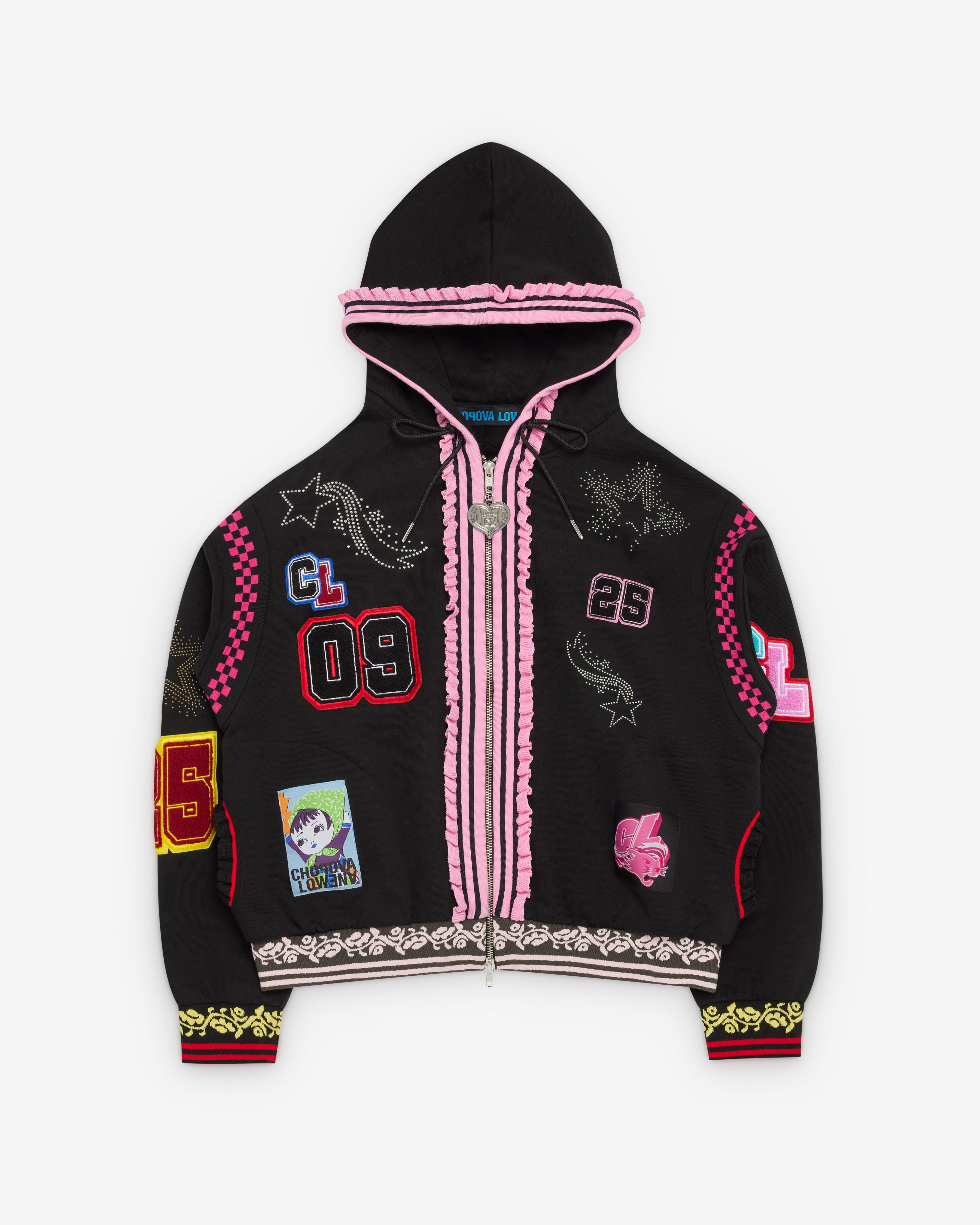 Chopova Lowena - Women's Wolfpack Hoodie - (Black/Multi) by CHOPOVA LOWENA