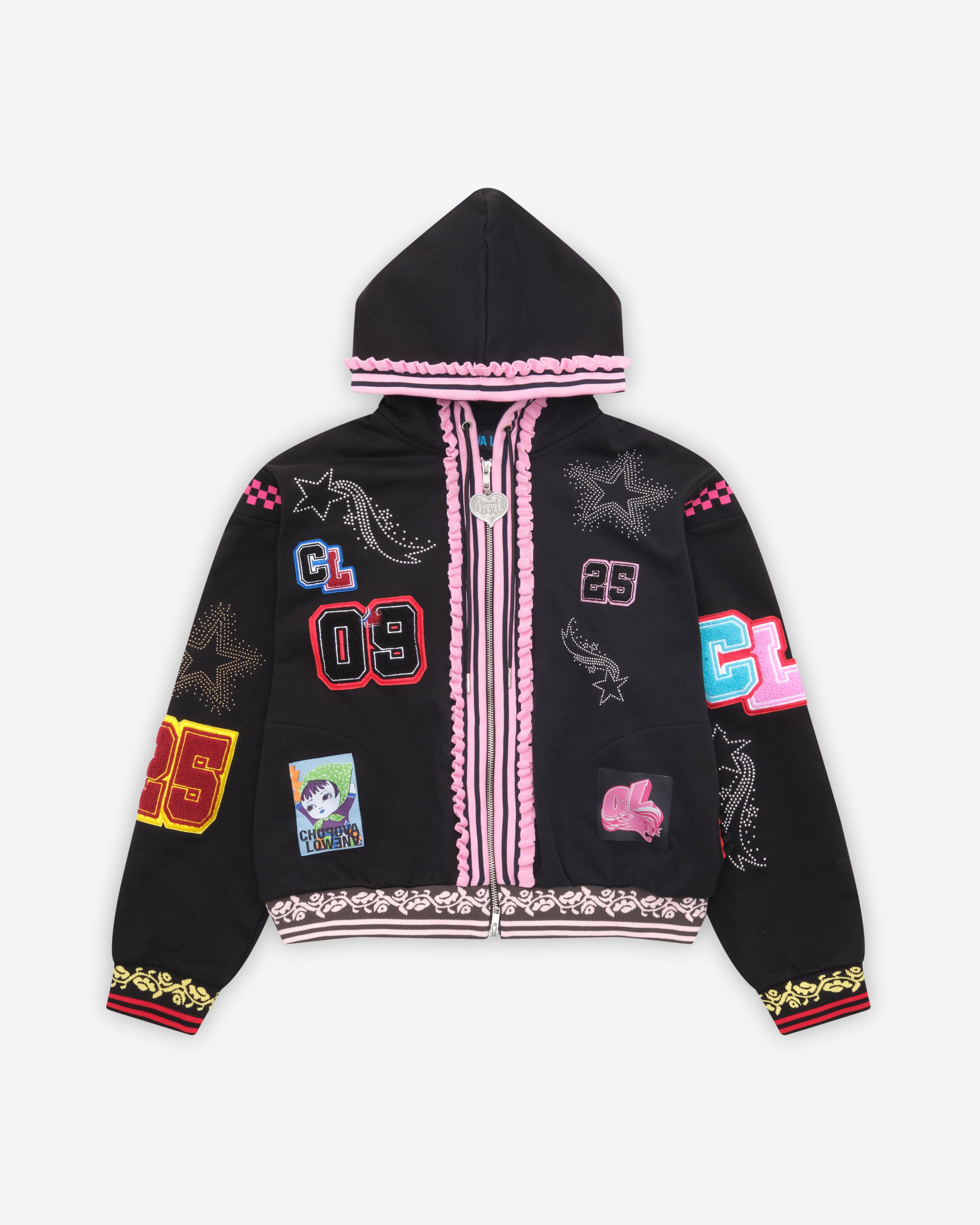 Chopova Lowena - Women's Wolfpack Hoodie - (Black/Multi) by CHOPOVA LOWENA