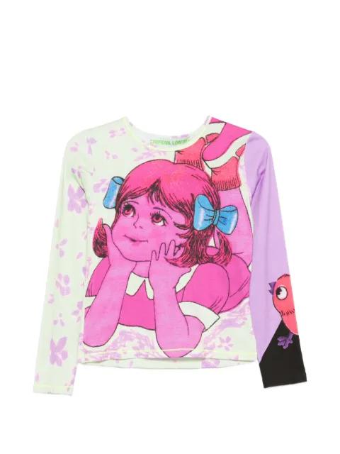 Daydream fitted graphic-print long-sleeve T-shirt by CHOPOVA LOWENA