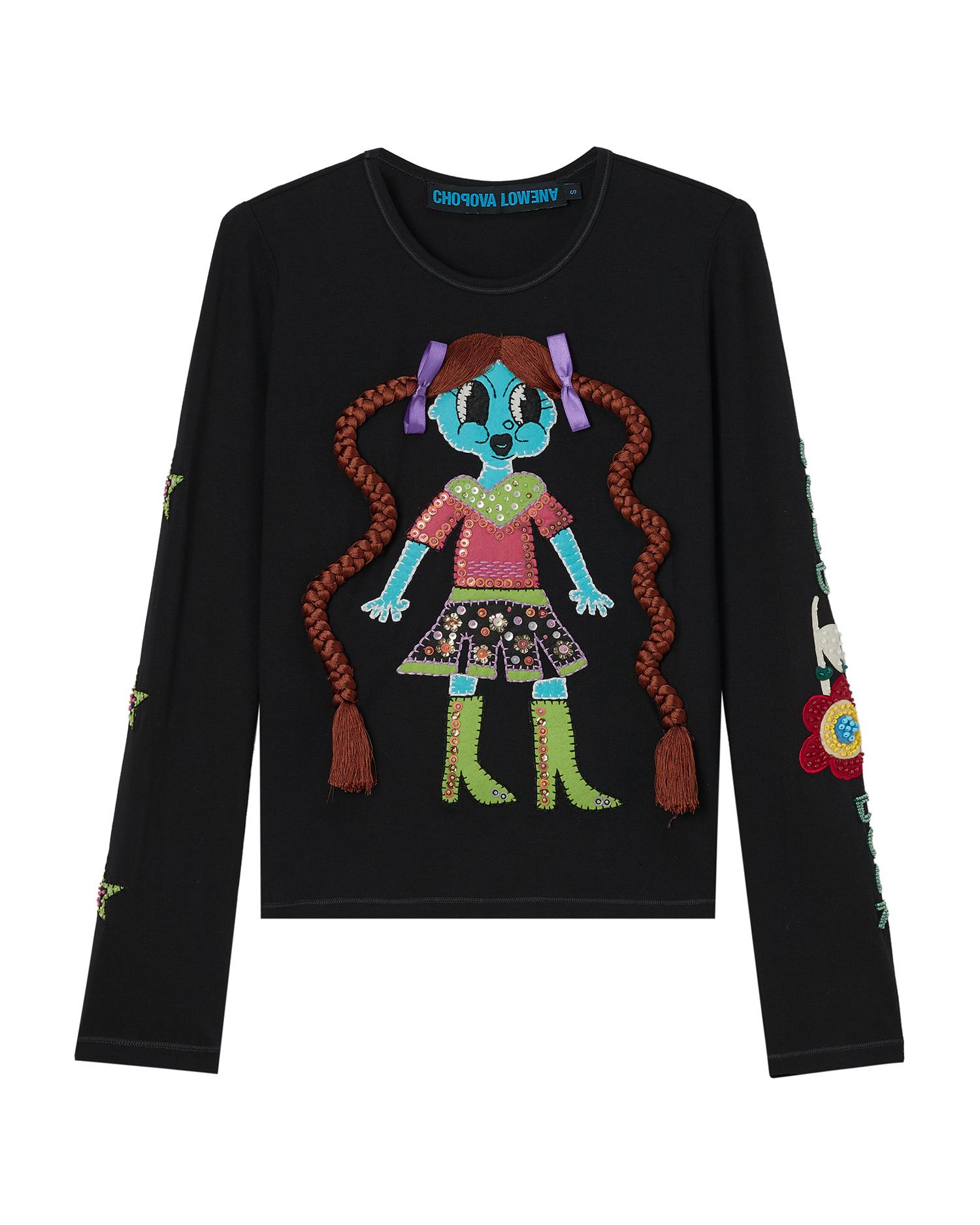 Embroidered tee by CHOPOVA LOWENA