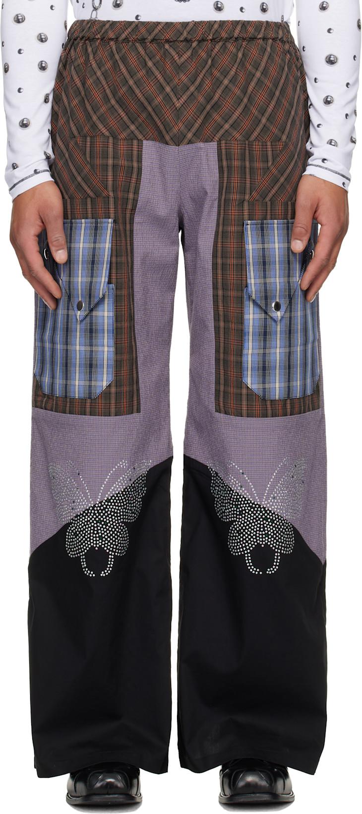 Multicolor Tartan Vega Trousers by CHOPOVA LOWENA