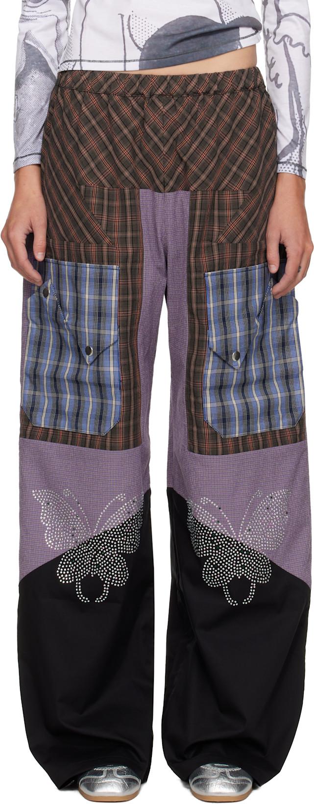 Multicolor Tartan Vega Trousers by CHOPOVA LOWENA