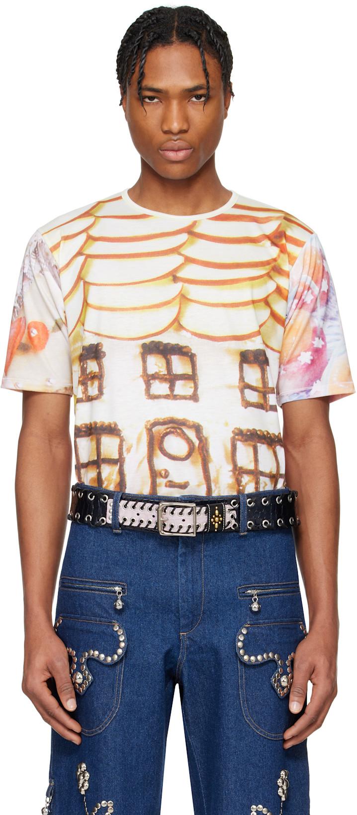 Multicolor 'Welcome Home' Short Sleeve Jersey T-shirt by CHOPOVA LOWENA