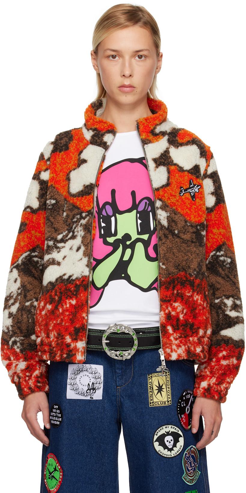 Orange CL Airlines Fleece Jacket by CHOPOVA LOWENA