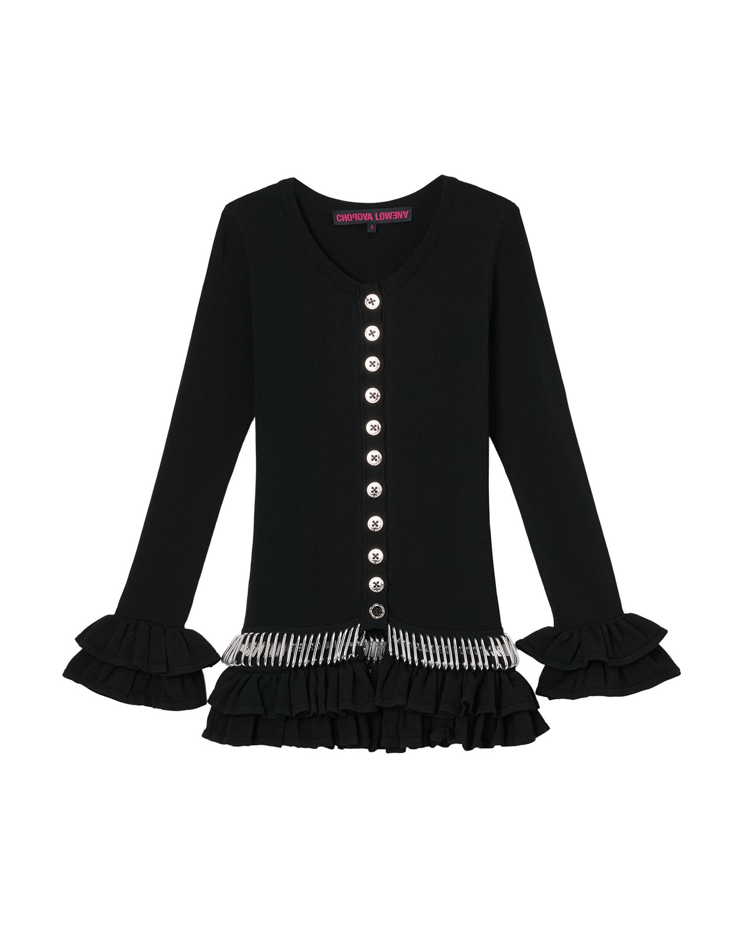 Ruffled cardigan by CHOPOVA LOWENA