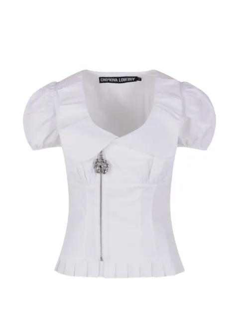 Spike pleated blouse by CHOPOVA LOWENA