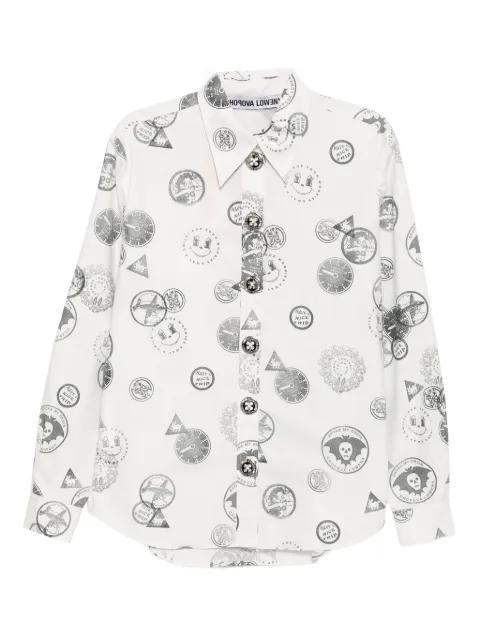 all-over print cotton shirt by CHOPOVA LOWENA