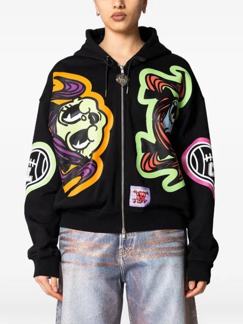 graphic-print zip-up hoodie by CHOPOVA LOWENA