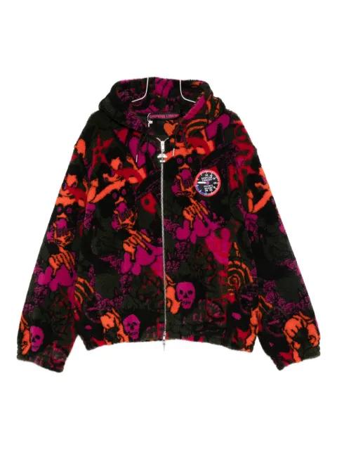 skull-print fleece jacket by CHOPOVA LOWENA