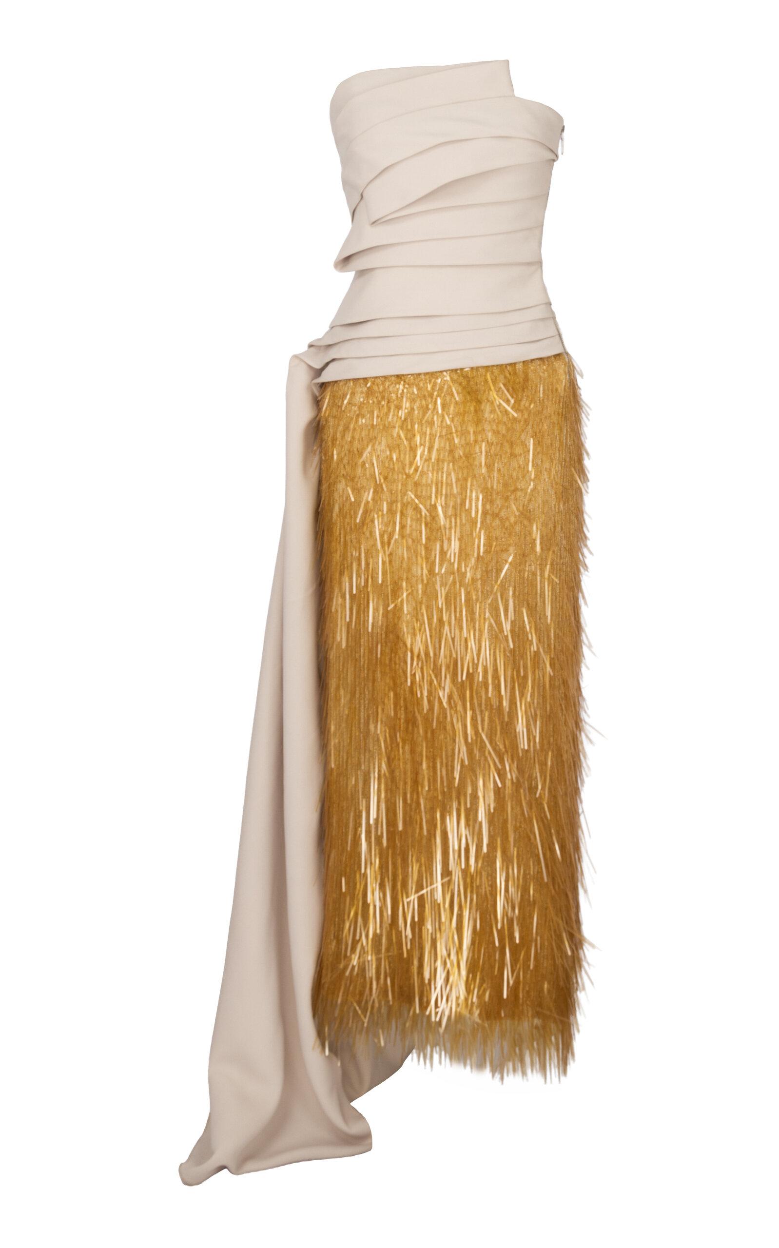 Chorus Exclusive Avery Embellished Wrapped Midi Dress - Moda Operandi by CHORUS