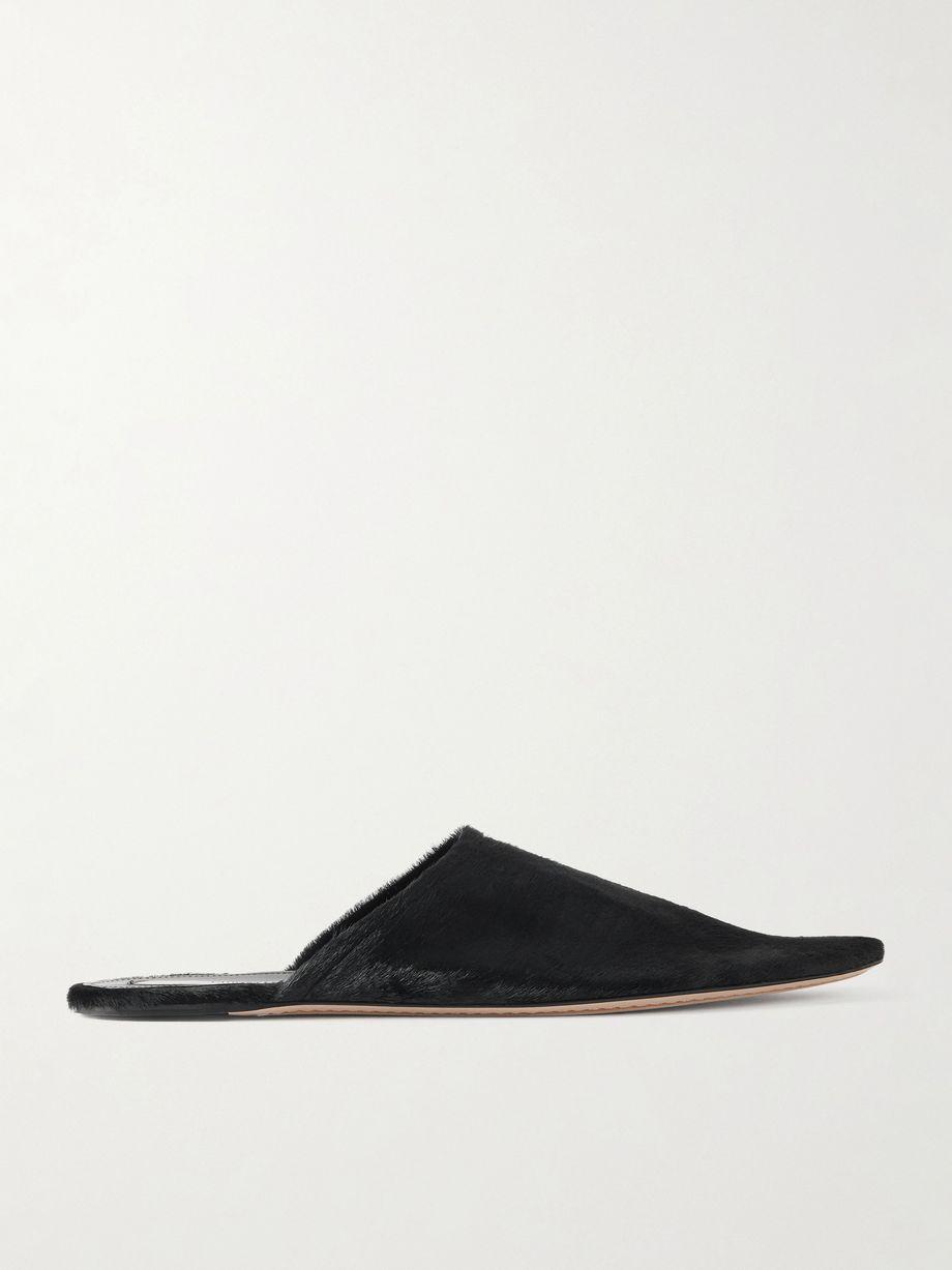 Elipse calf hair slip-ons by CHRISTEN