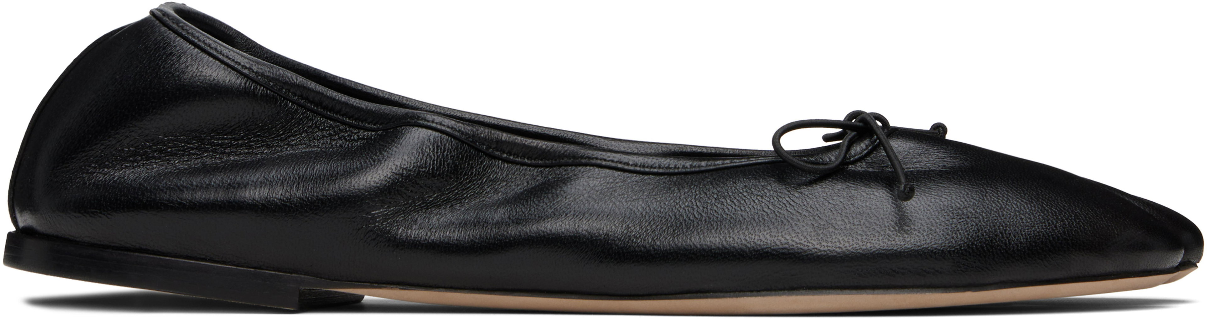 SSENSE Exclusive Black Tabi Stretch Ballerina Flats by CHRISTEN