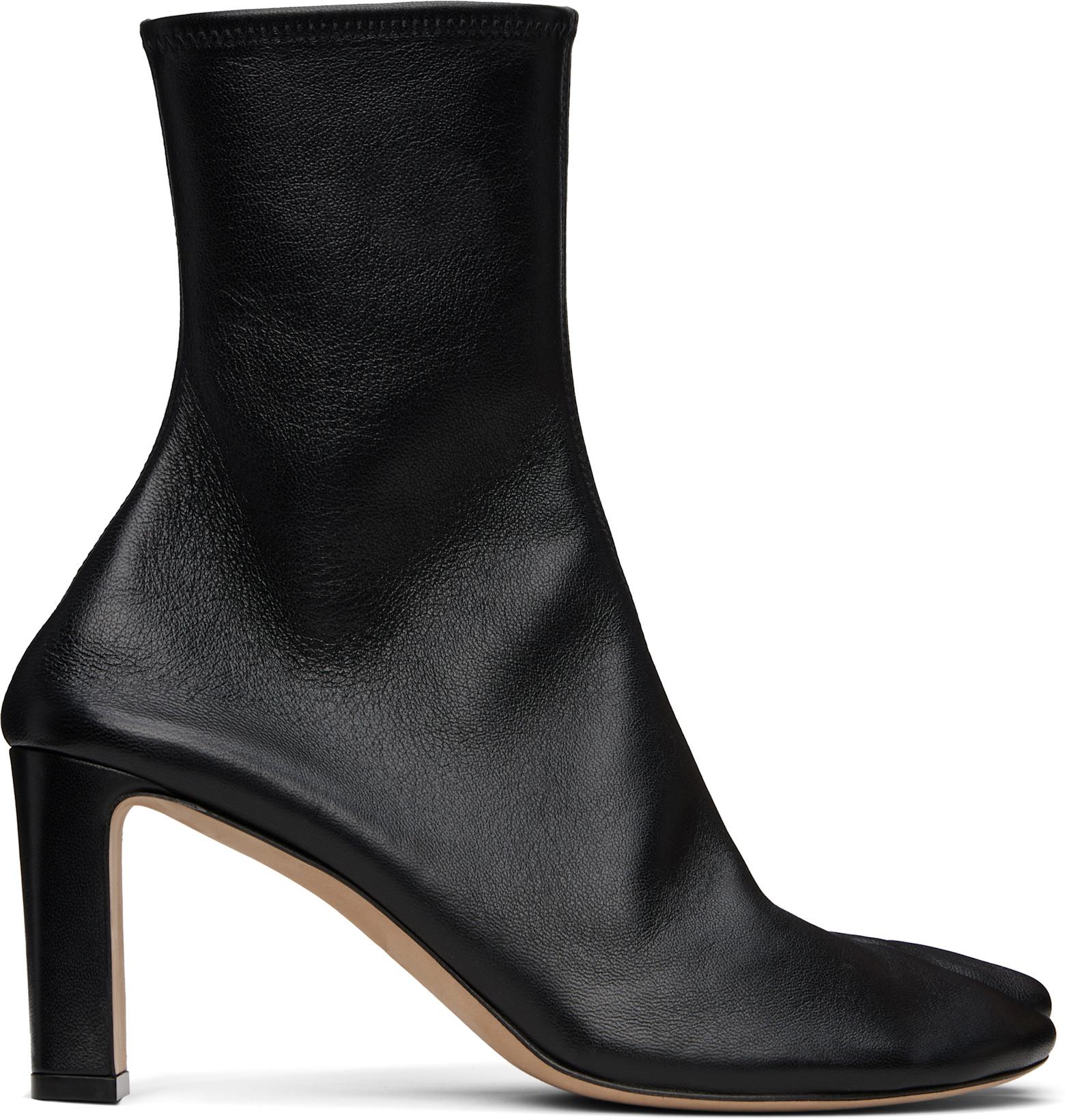 SSENSE Exclusive Black Tabi Stretch Boots by CHRISTEN