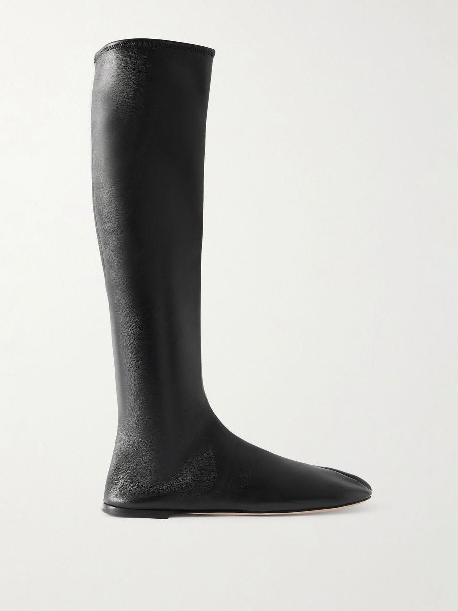 Tabi split-toe leather knee boots by CHRISTEN