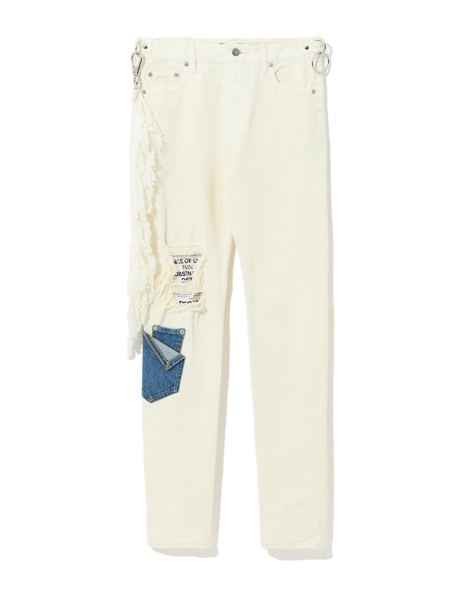 Tassel detail distressed jeans by CHRISTIAN DADA