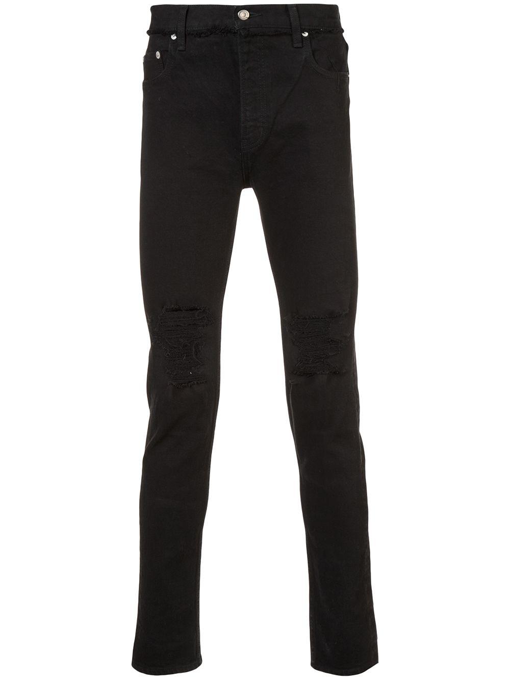 distressed slim-fit jeans by CHRISTIAN DADA