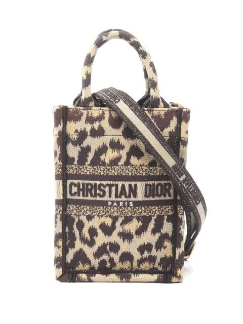 00s book tote leopard-print handbag by CHRISTIAN DIOR 
